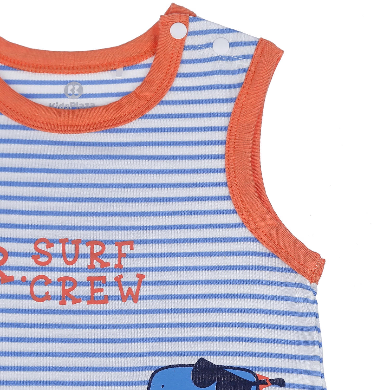 Bộ body ba lỗ Otis KidsPlaza dành cho bé trai ND21H (Kẻ Xanh Dương) hình 3