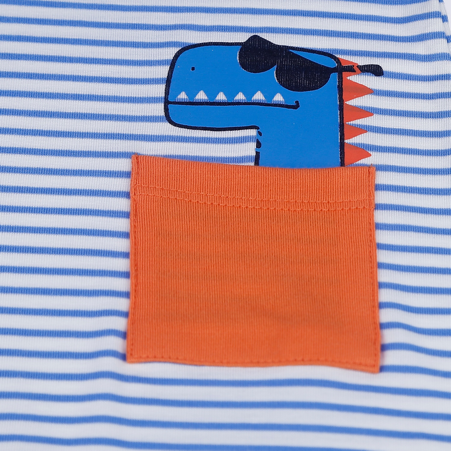 Bộ body ba lỗ Otis KidsPlaza dành cho bé trai ND21H (Kẻ Xanh Dương) hình 4