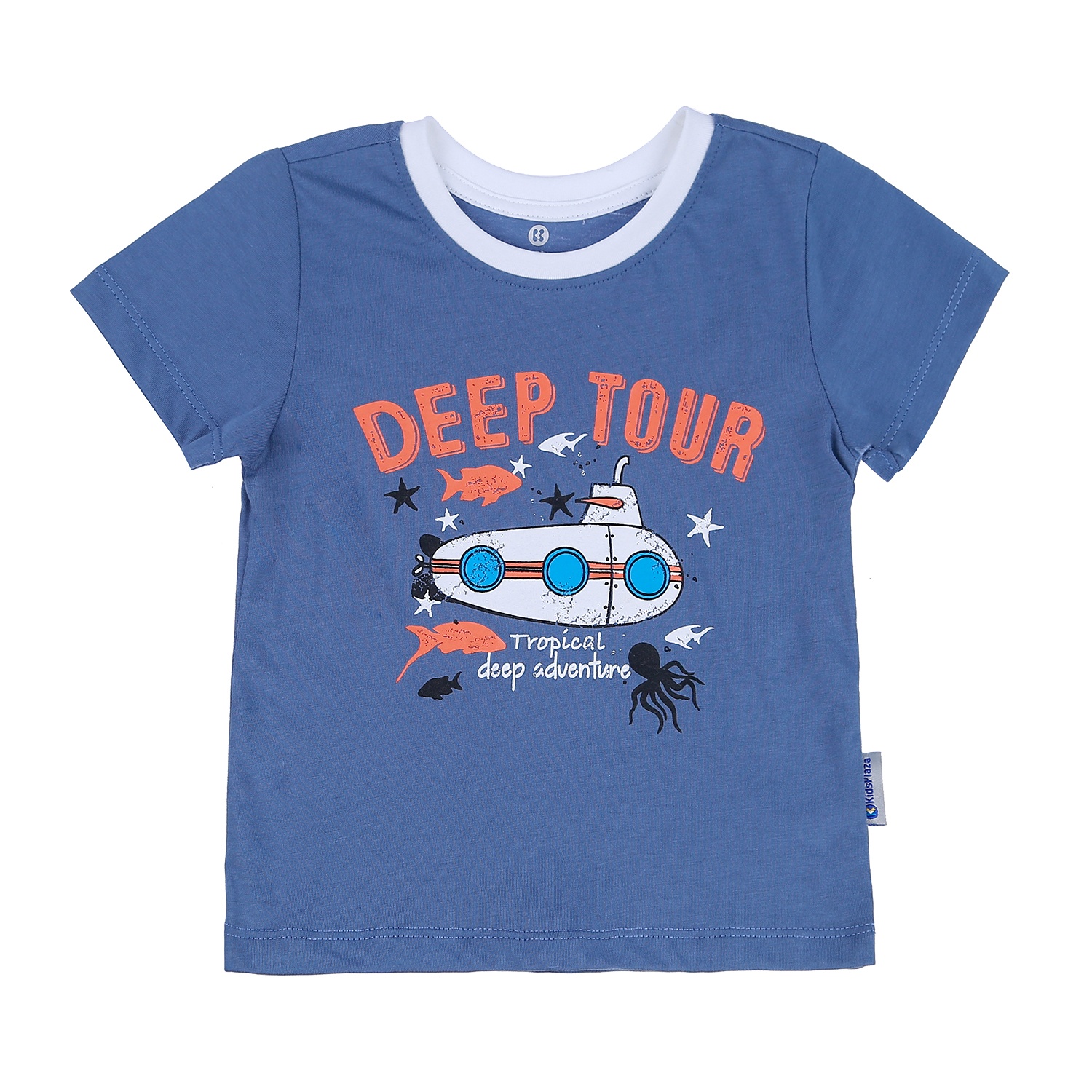 Bộ cộc tay dành cho bé trai KidsPlaza họa tiết Tàu Ngầm Deep Tour LN21T (Xanh) hình 2