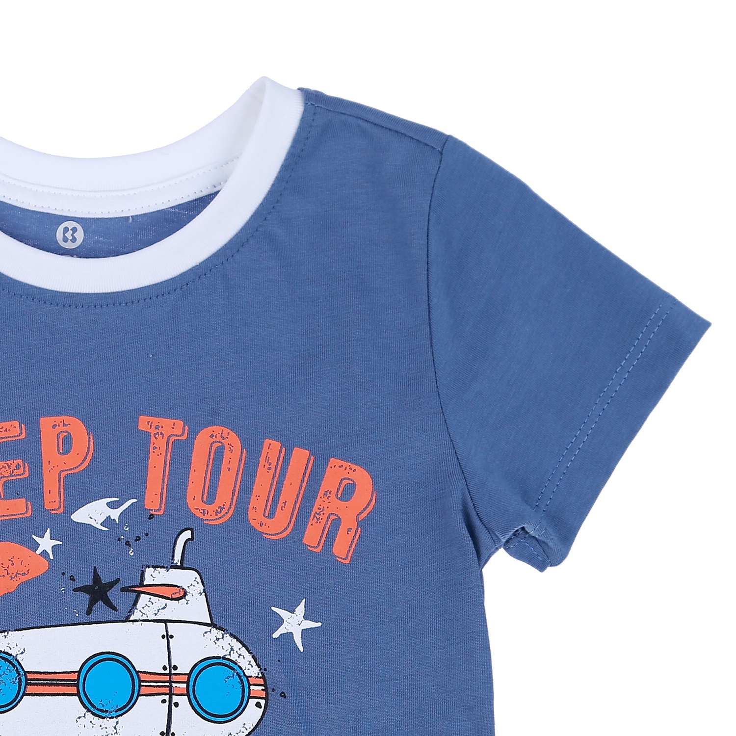 Bộ cộc tay dành cho bé trai KidsPlaza họa tiết Tàu Ngầm Deep Tour LN21T (Xanh) hình 3