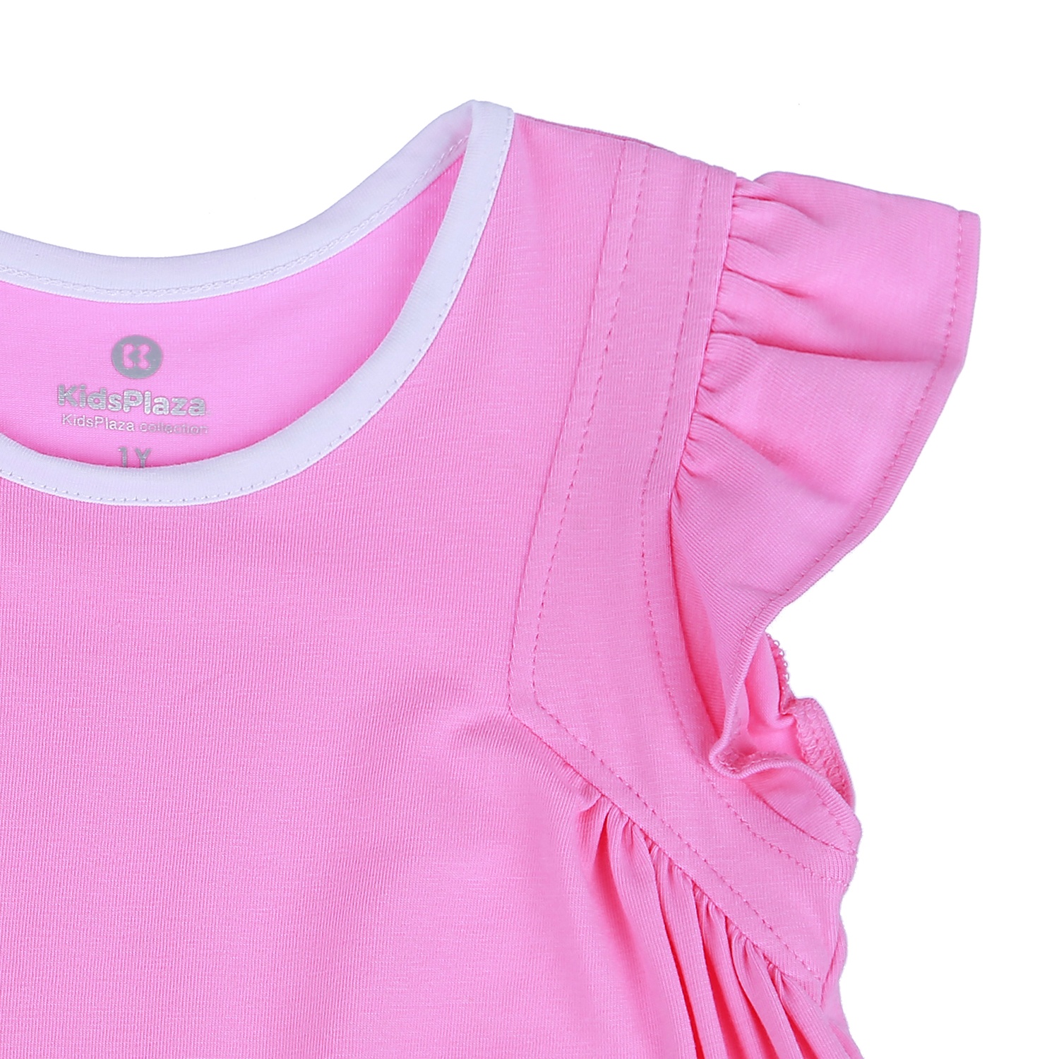 Bộ quần áo cộc tay bé gái có túi in hình Nàng Tiên Cá KidsPlaza BH21H (Hồng) hình 4