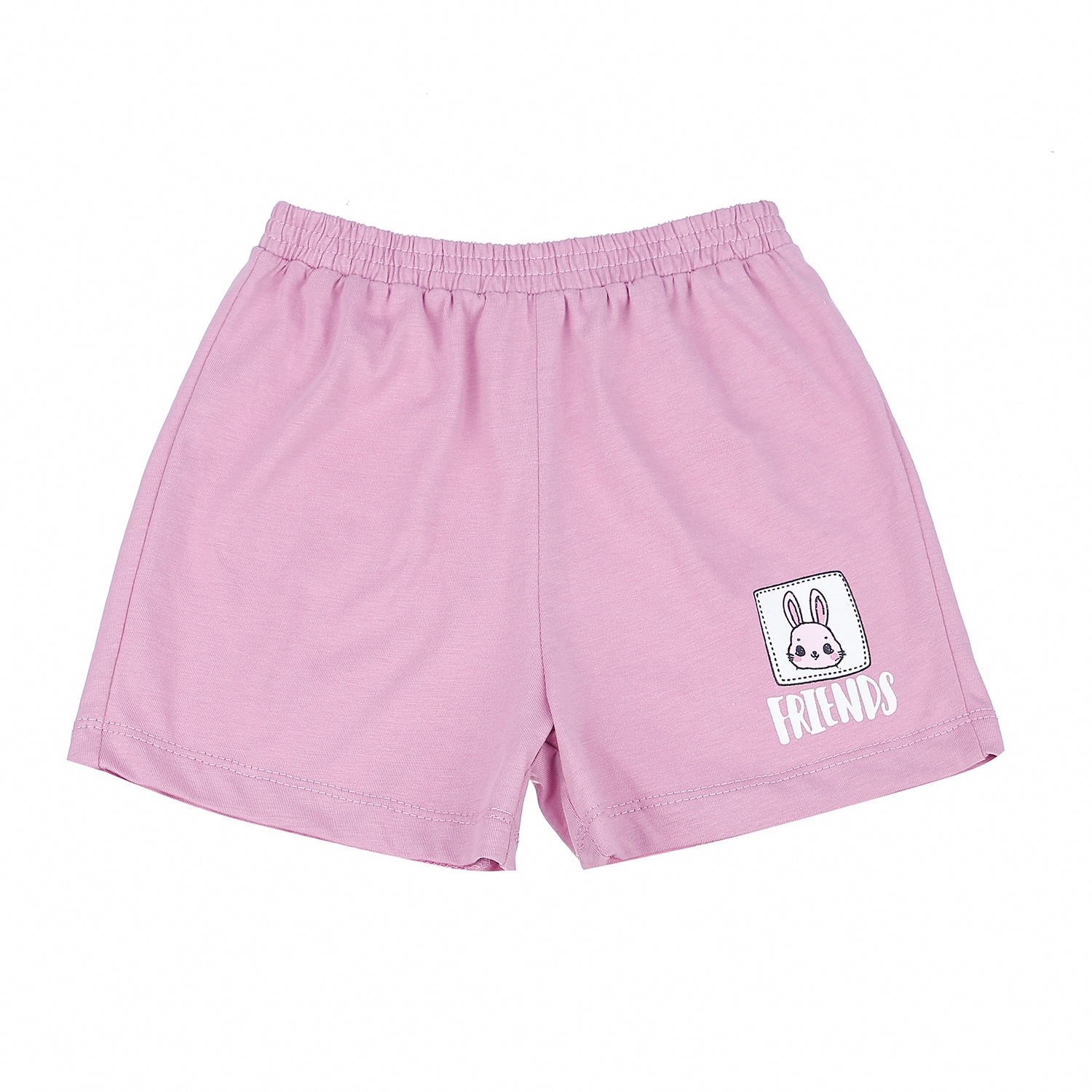 Bộ quần áo cộc tay bé gái KidsPlaza in hình Mèo Thỏ LN21T (Trắng Tím) hình 5