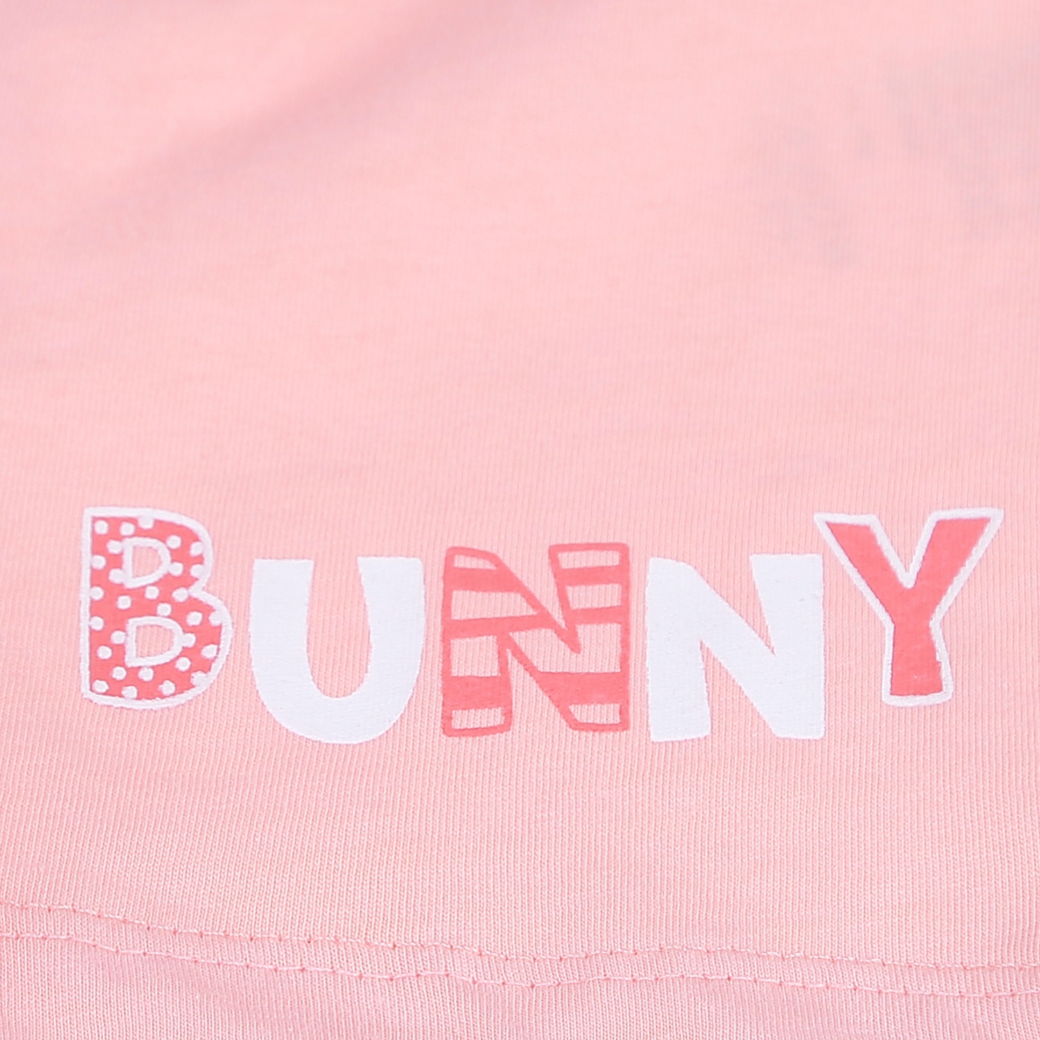 Bộ quần áo cộc tay bé gái KidsPlaza in hình Thỏ Bunny LN21T (Trắng Hồng) hình 7