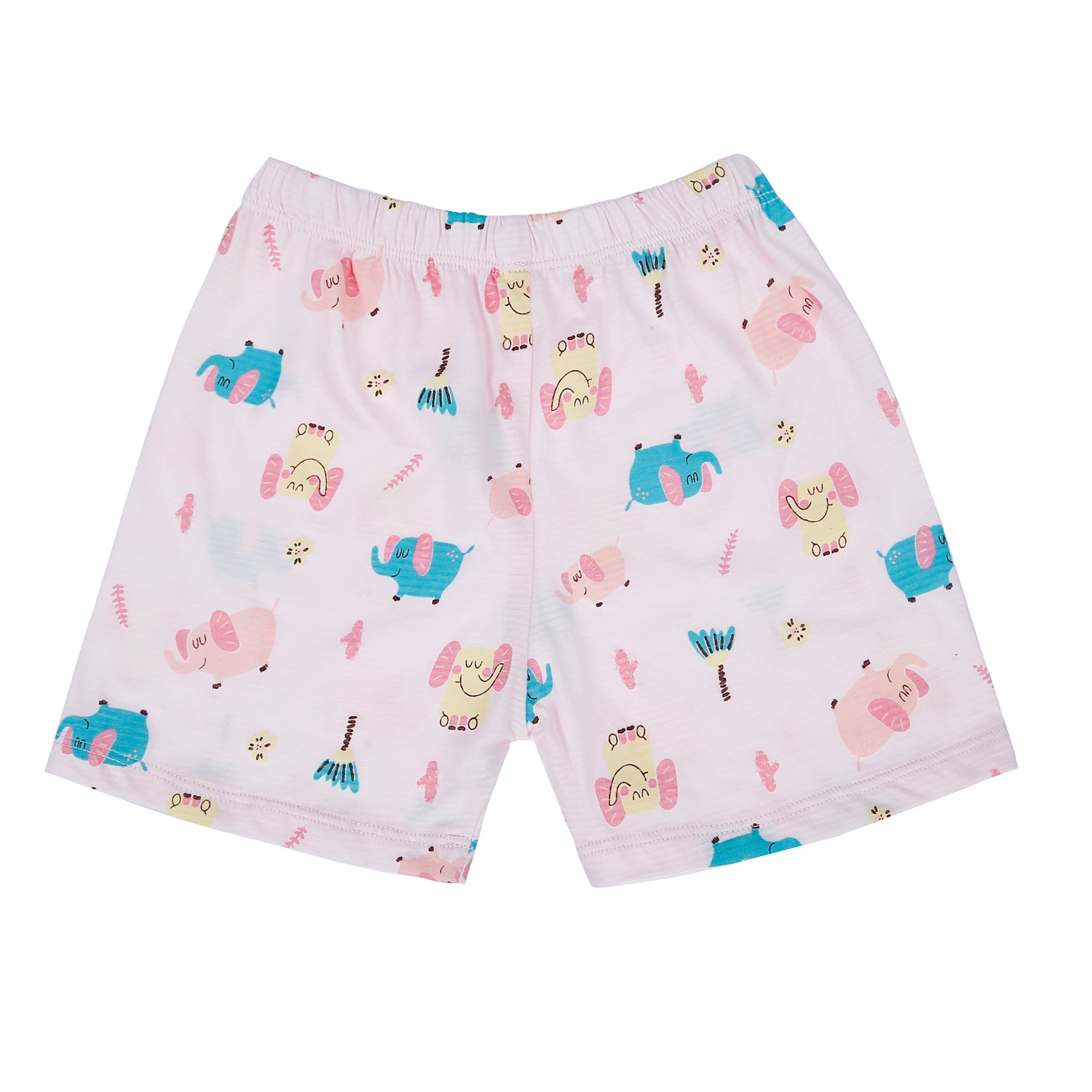 Bộ quần áo cộc tay bé gái Kidsplaza kẻ ngang in hình voi M21H (Hồng) hình 5