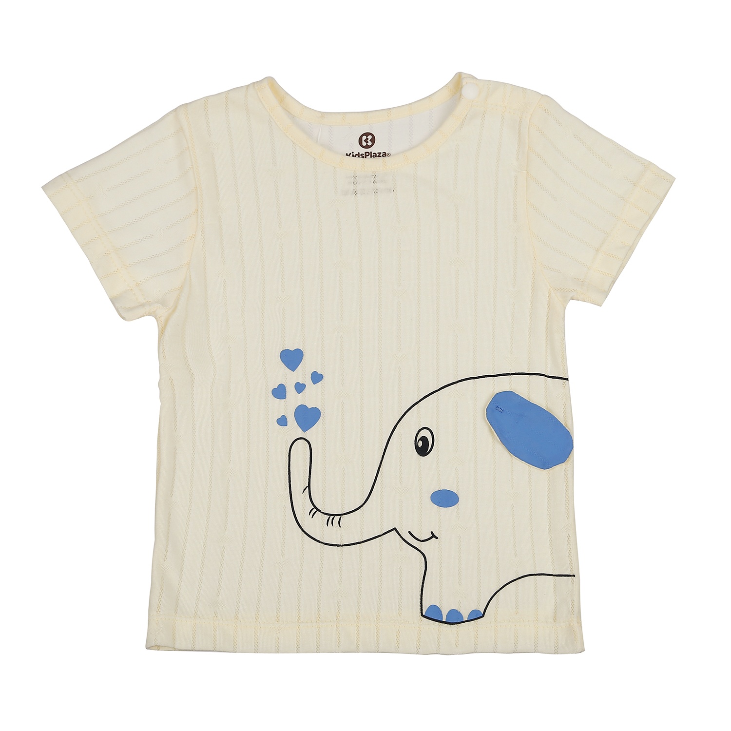 Bộ quần áo cộc tay KidsPlaza cài vai in hình in Voi HN21H (Vàng) hình 2