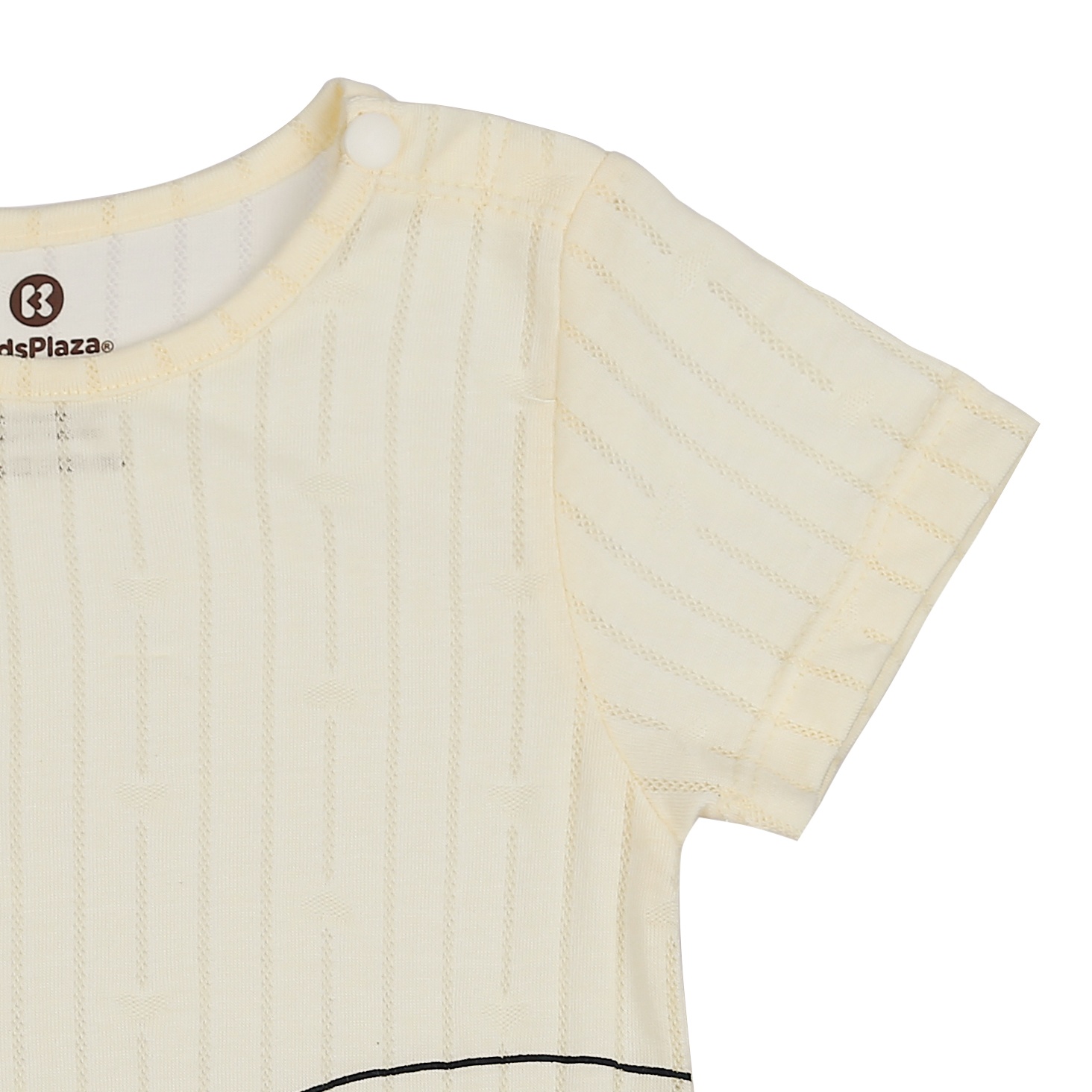 Bộ quần áo cộc tay KidsPlaza cài vai in hình in Voi HN21H (Vàng) hình 4