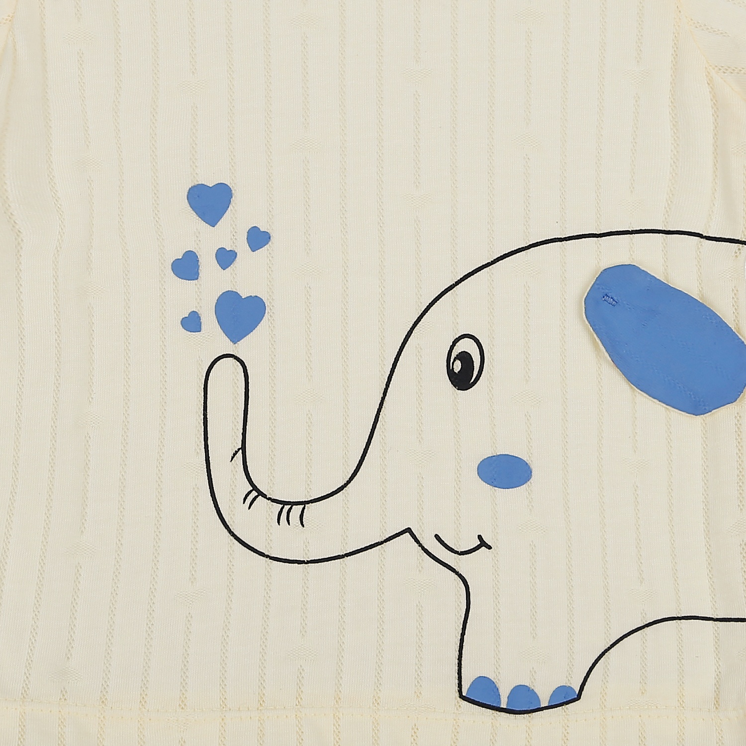 Bộ quần áo cộc tay KidsPlaza cài vai in hình in Voi HN21H (Vàng) hình 5