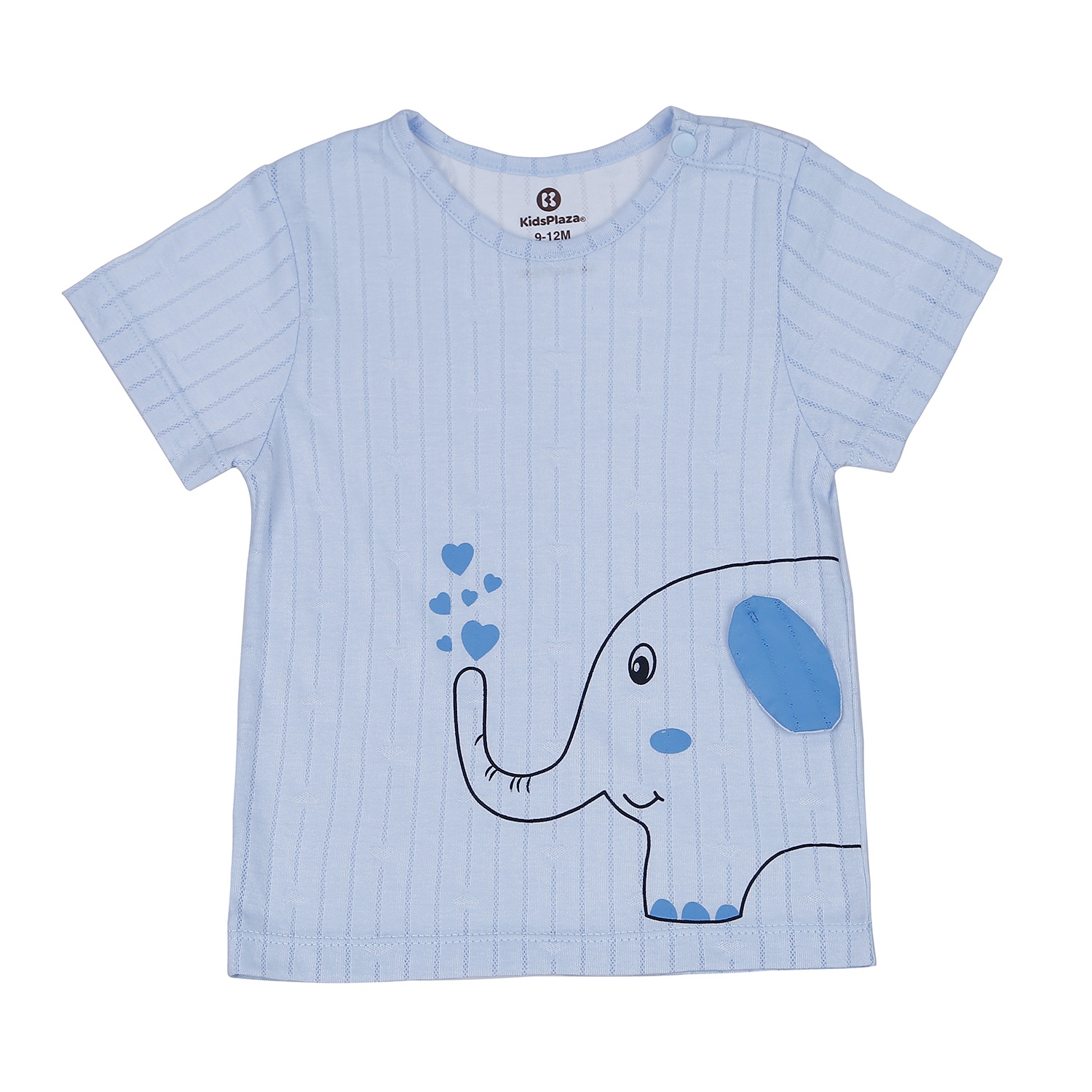 Bộ quần áo cộc tay  KidsPlaza cài vai in hình voi HN21H (Xanh Dương) hình 2