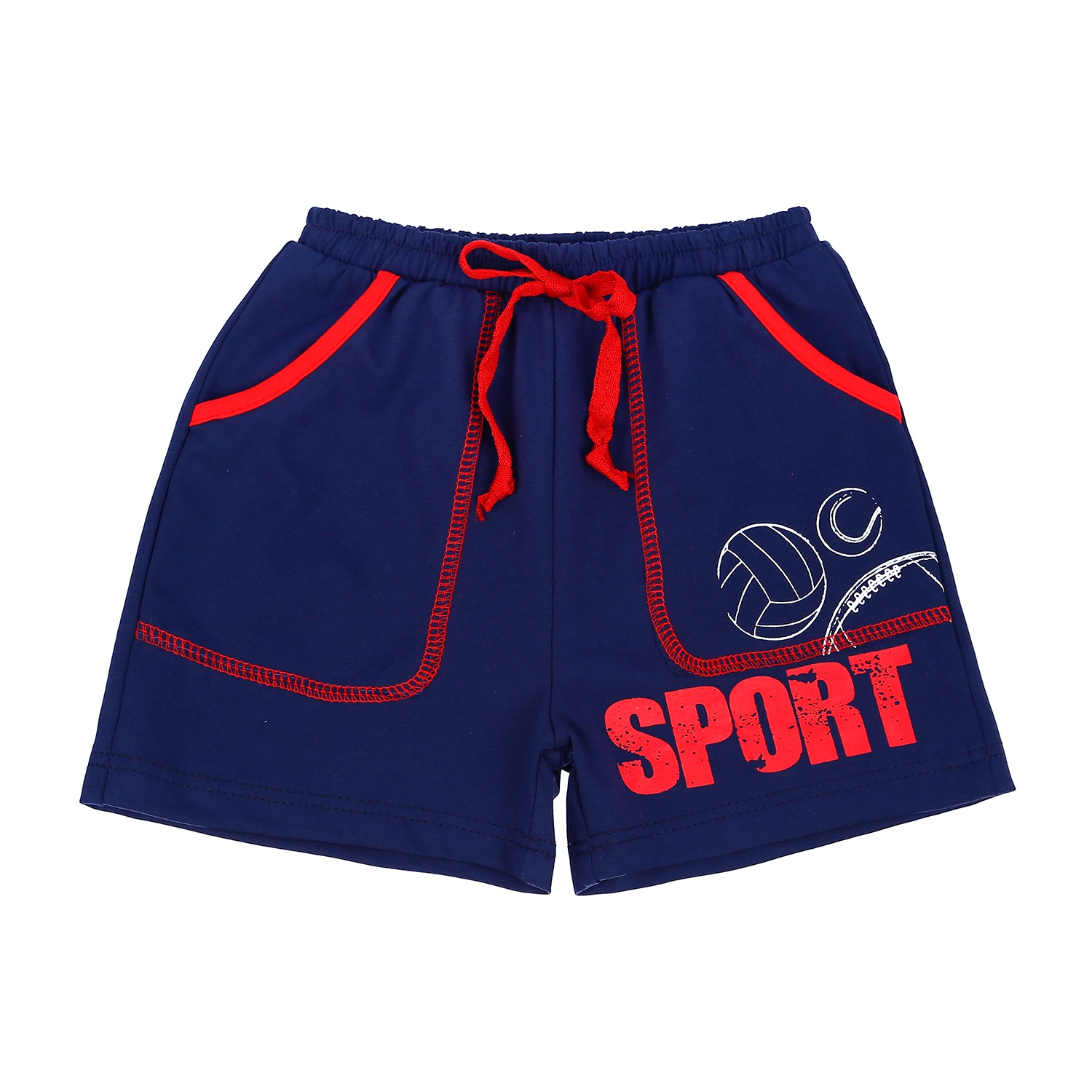 Bộ quần áo cộc tay thời trang bé trai KidsPlaza họa tiết SPORT TT21H (Đỏ) hình 5