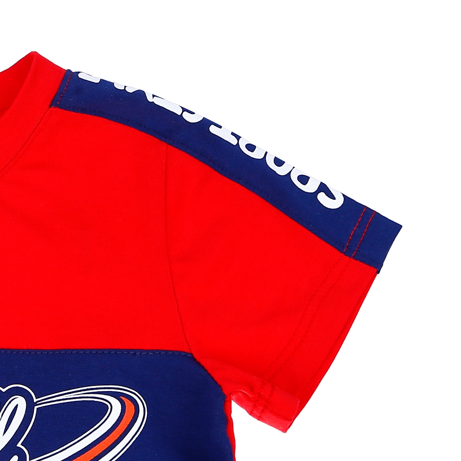 Bộ quần áo cộc tay thời trang bé trai KidsPlaza in họa tiết Football TT21H (Đỏ) hình 3