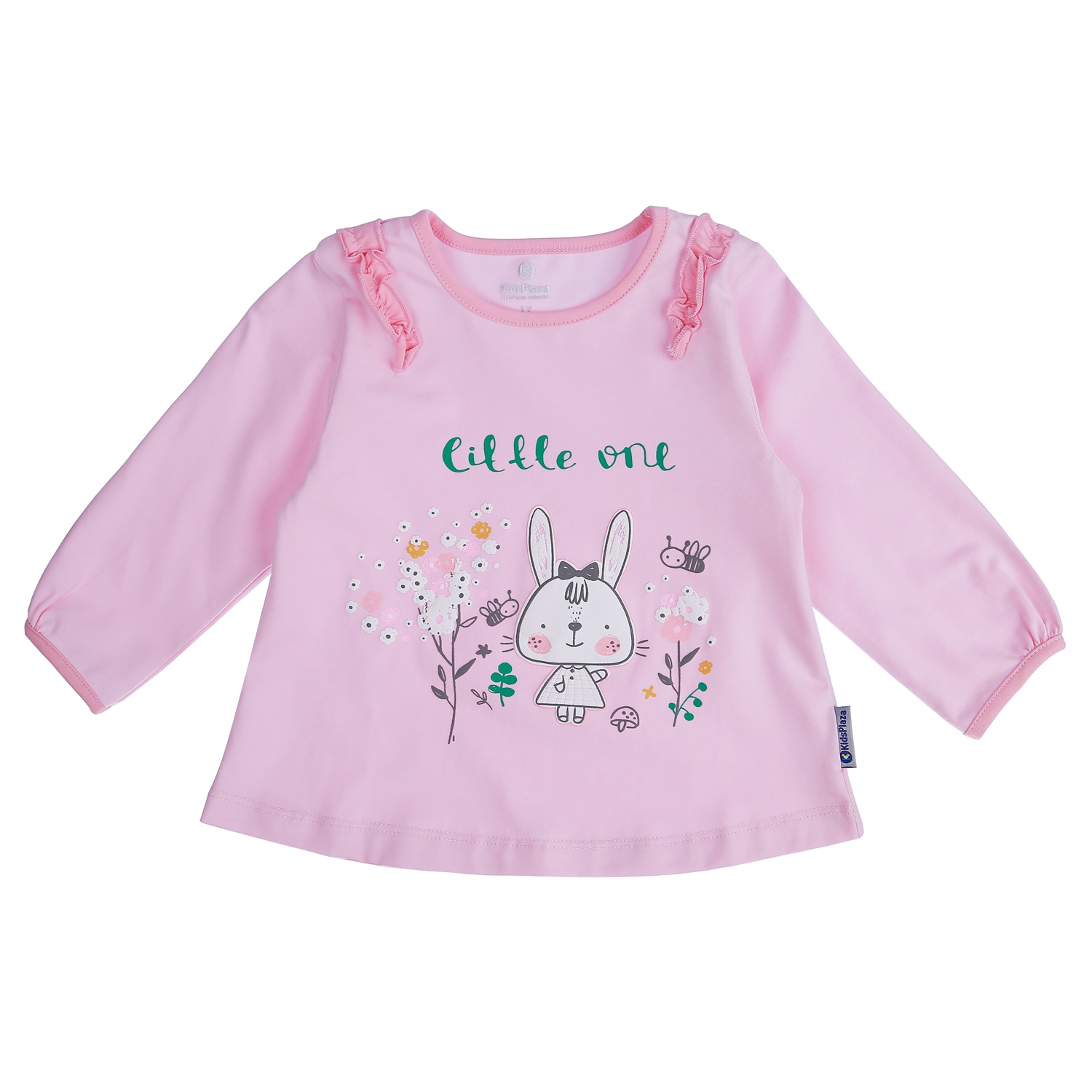 Bộ quần áo dài tay bé gái KidsPlaza in hình thỏ TT21T (Hồng) hình 2