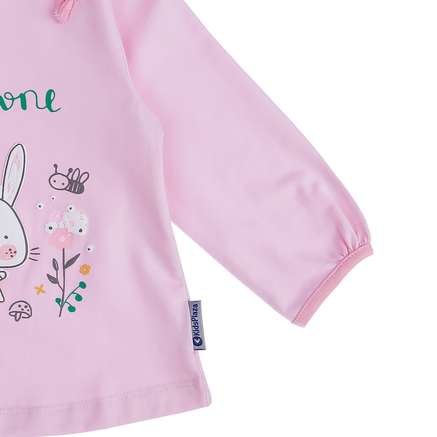 Bộ quần áo dài tay bé gái KidsPlaza in hình thỏ TT21T (Hồng) hình 5