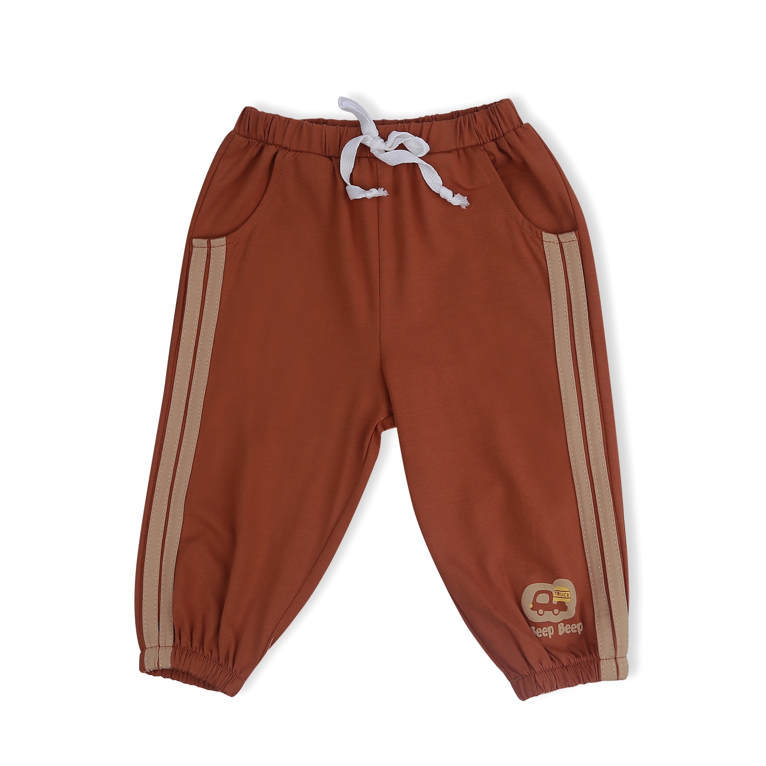 Bộ quần áo dài tay bé trai KidsPlaza in hình xe 2 beep TT21T (Be) hình 4