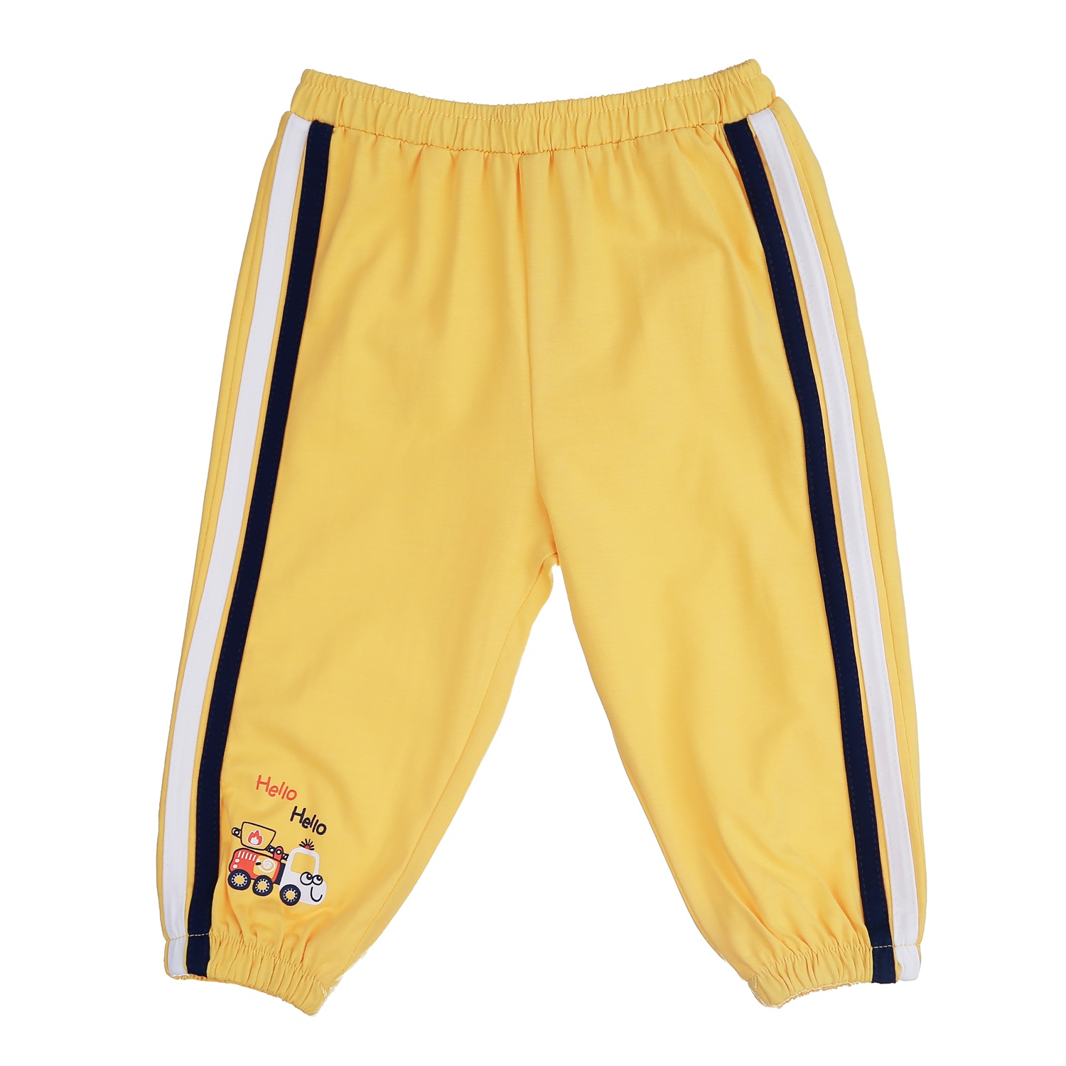 Bộ quần áo dài tay bé trai KidsPlaza in hình xe ô tô hello TT21T (Vàng) hình 6