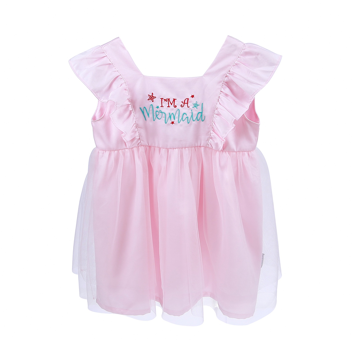 Bộ váy sát nách bé gái cánh tiên KidsPlaza BH21H (Hồng) hình 1