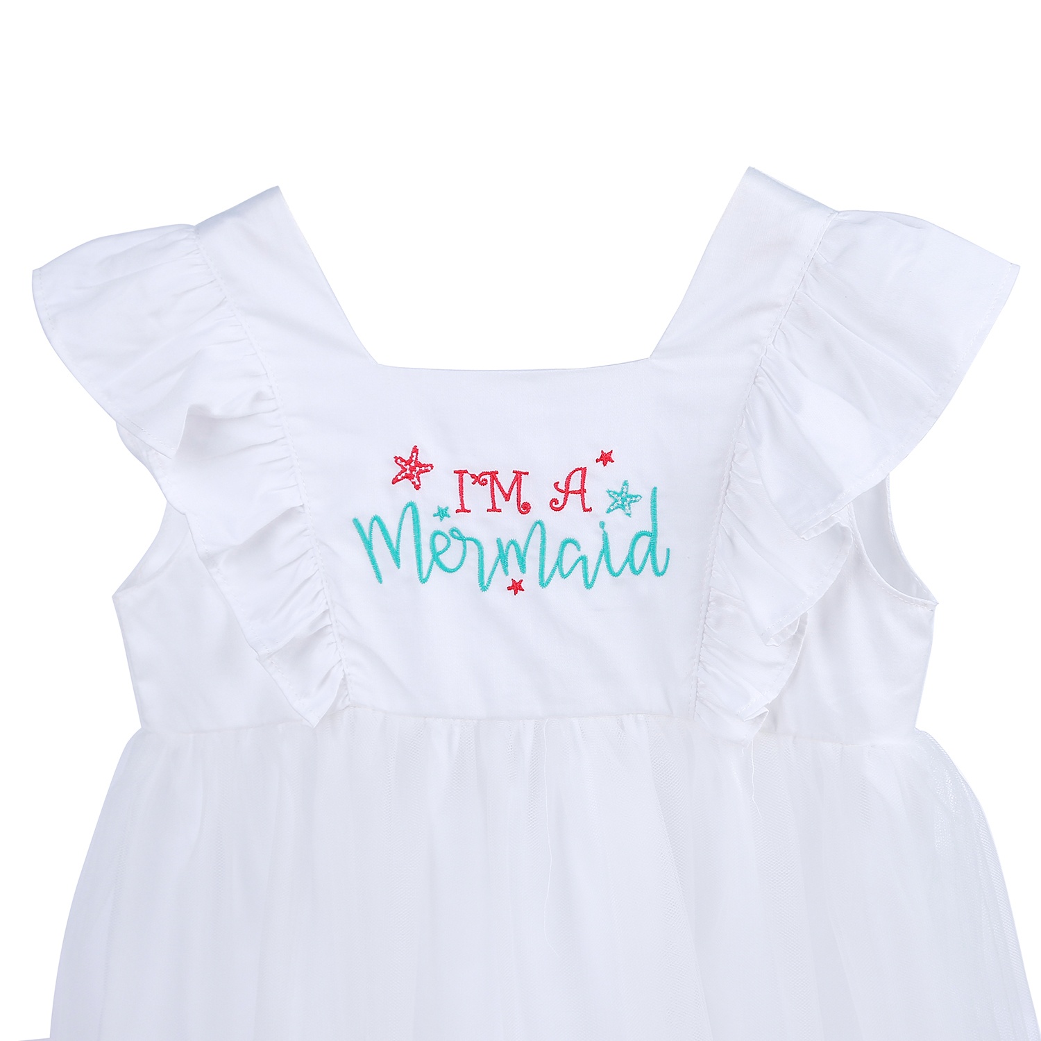 Bộ váy sát nách bé gái cánh tiên KidsPlaza BH21H (Trắng) hình 2