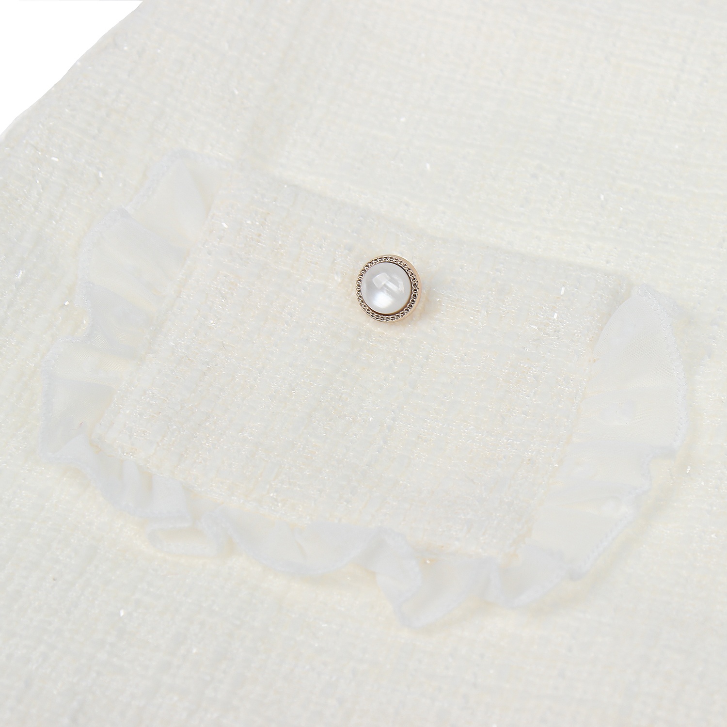 Váy dạ thời trang bé gái KidsPlaza cổ sen phối tay bèo M20D hình 3