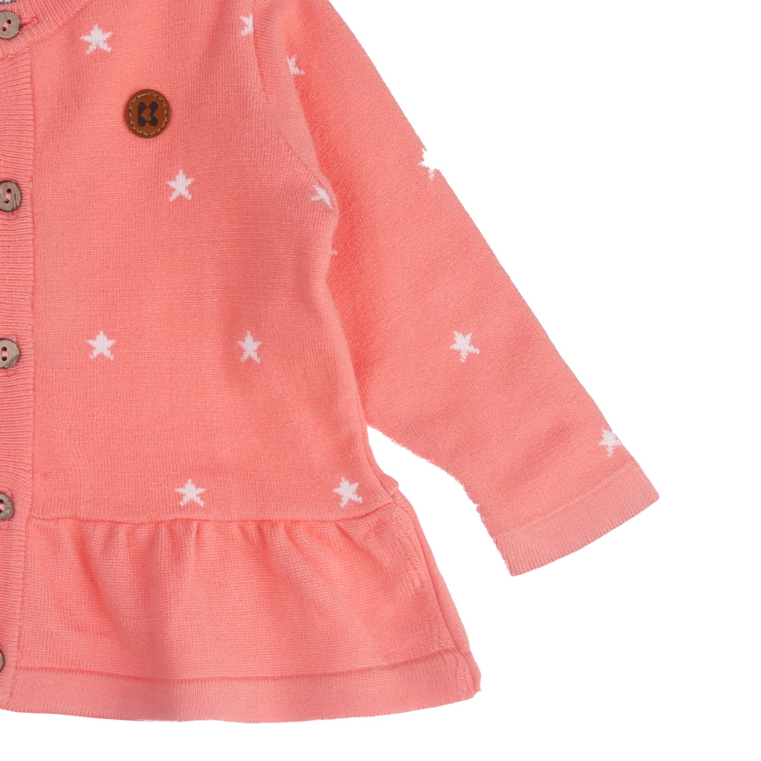 Áo len dài tay bé gái Hello KidsPlaza ND21D (Hồng cam đậm) hình 3