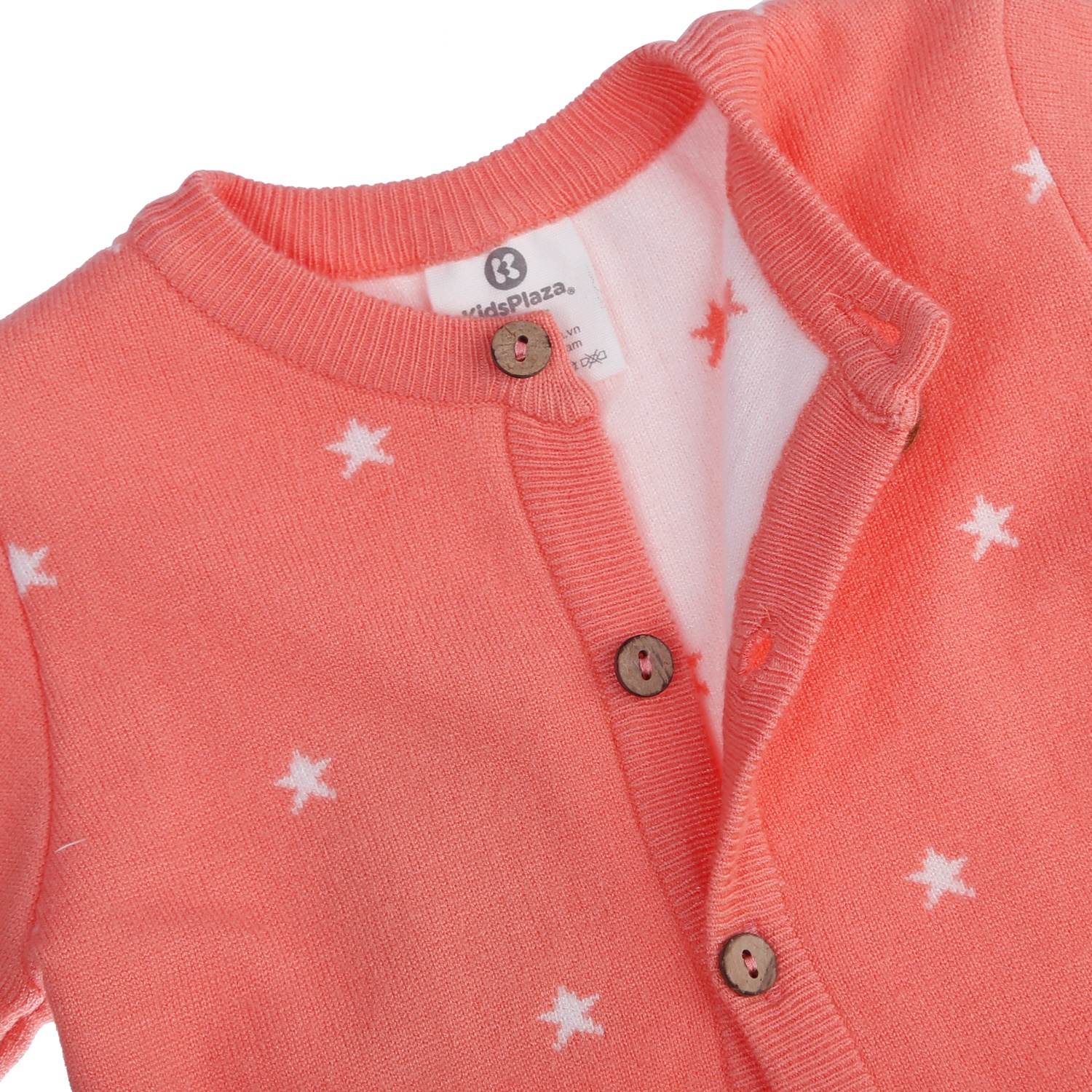 Áo len dài tay bé gái Hello KidsPlaza ND21D (Hồng cam đậm) hình 2