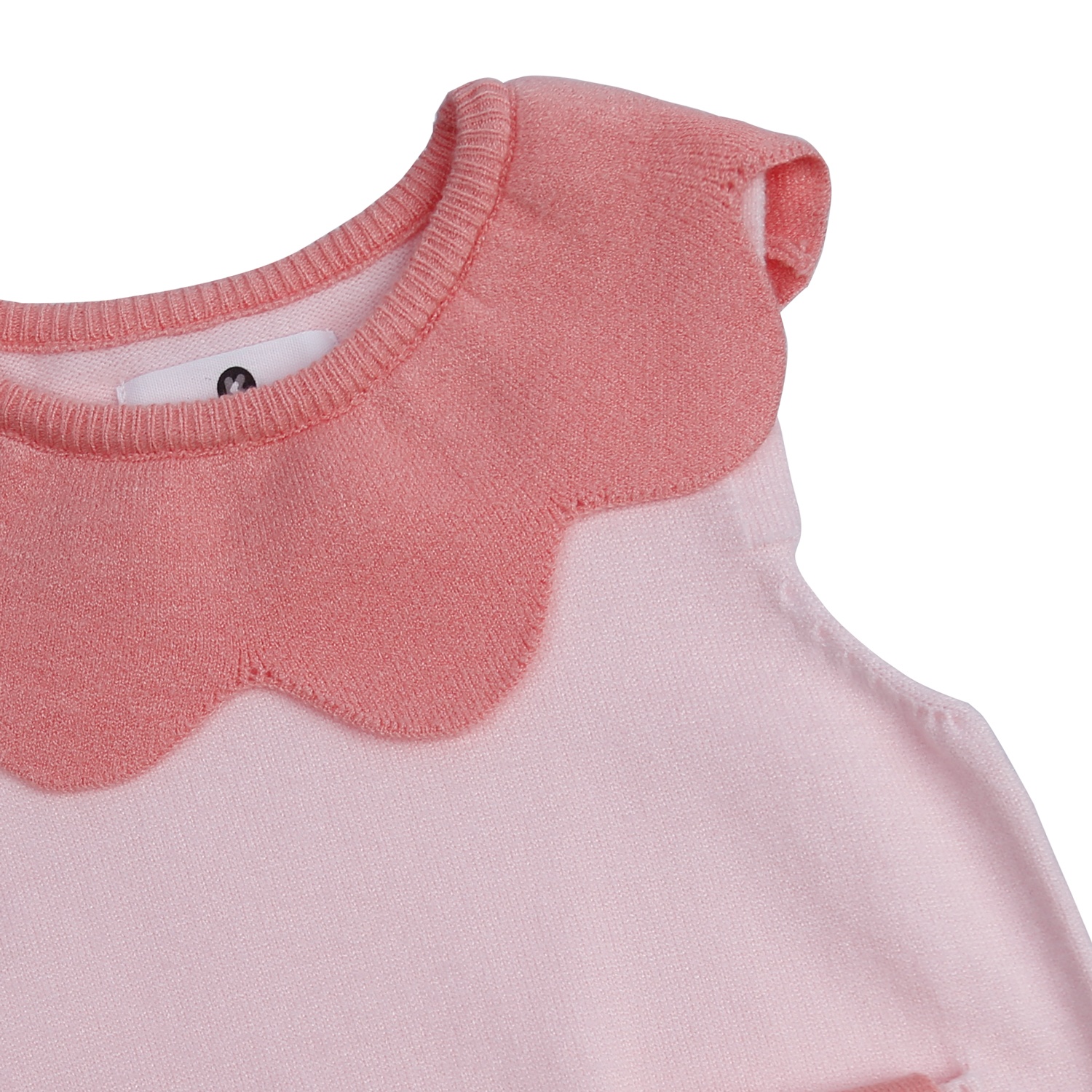 Áo len gile bé gái KidsPlaza cổ hoa HN21D (Hồng) hình 3