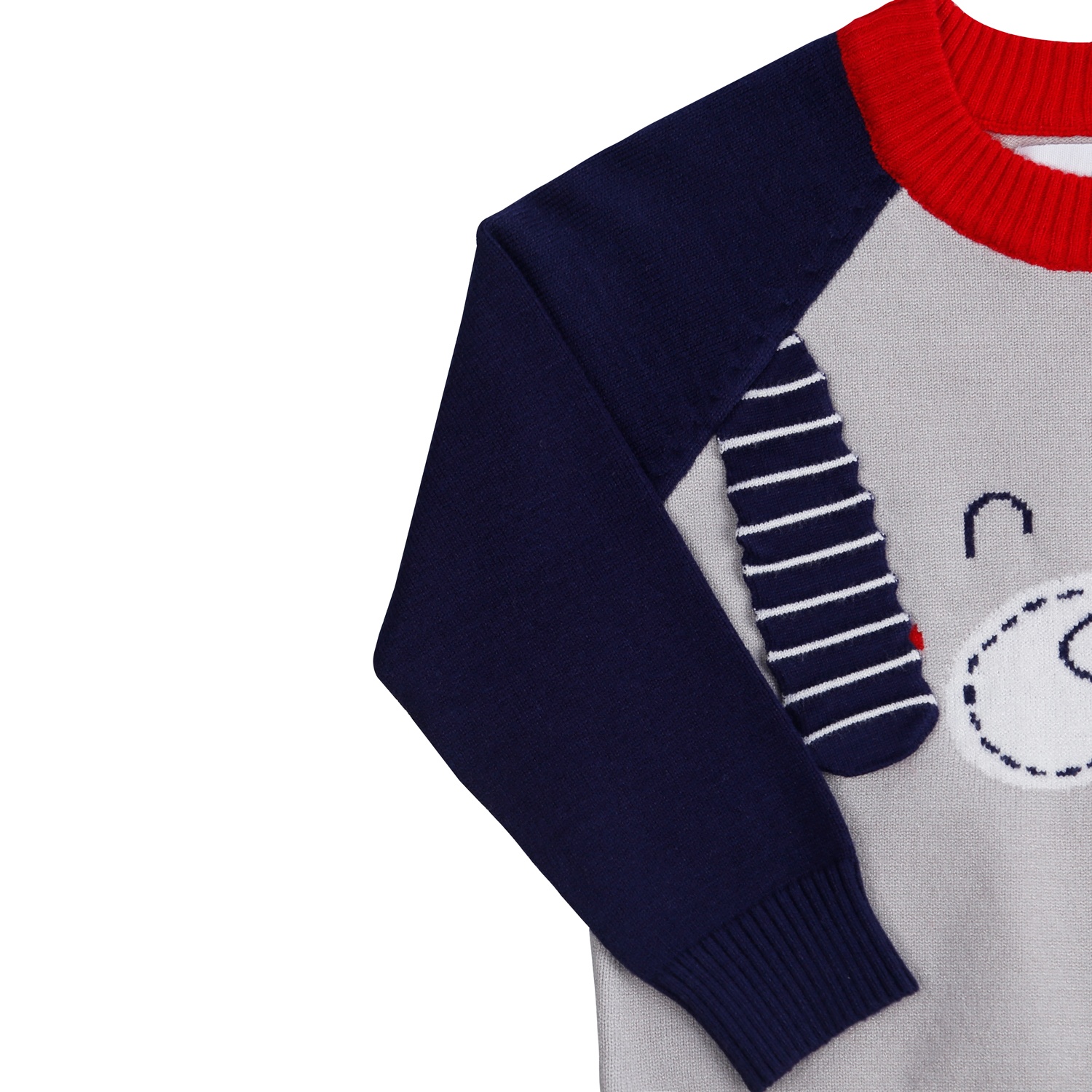 Áo len dài tay bé trai KidsPlaza hình cún có tay dài HN21D (Ghi) hình 4