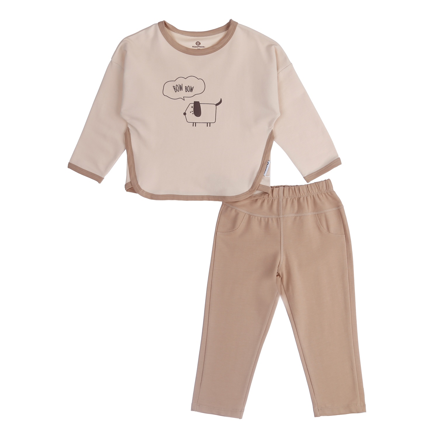 Bộ nỉ da cá bé trai Kids Plaza in hình cún HN21T hình 1