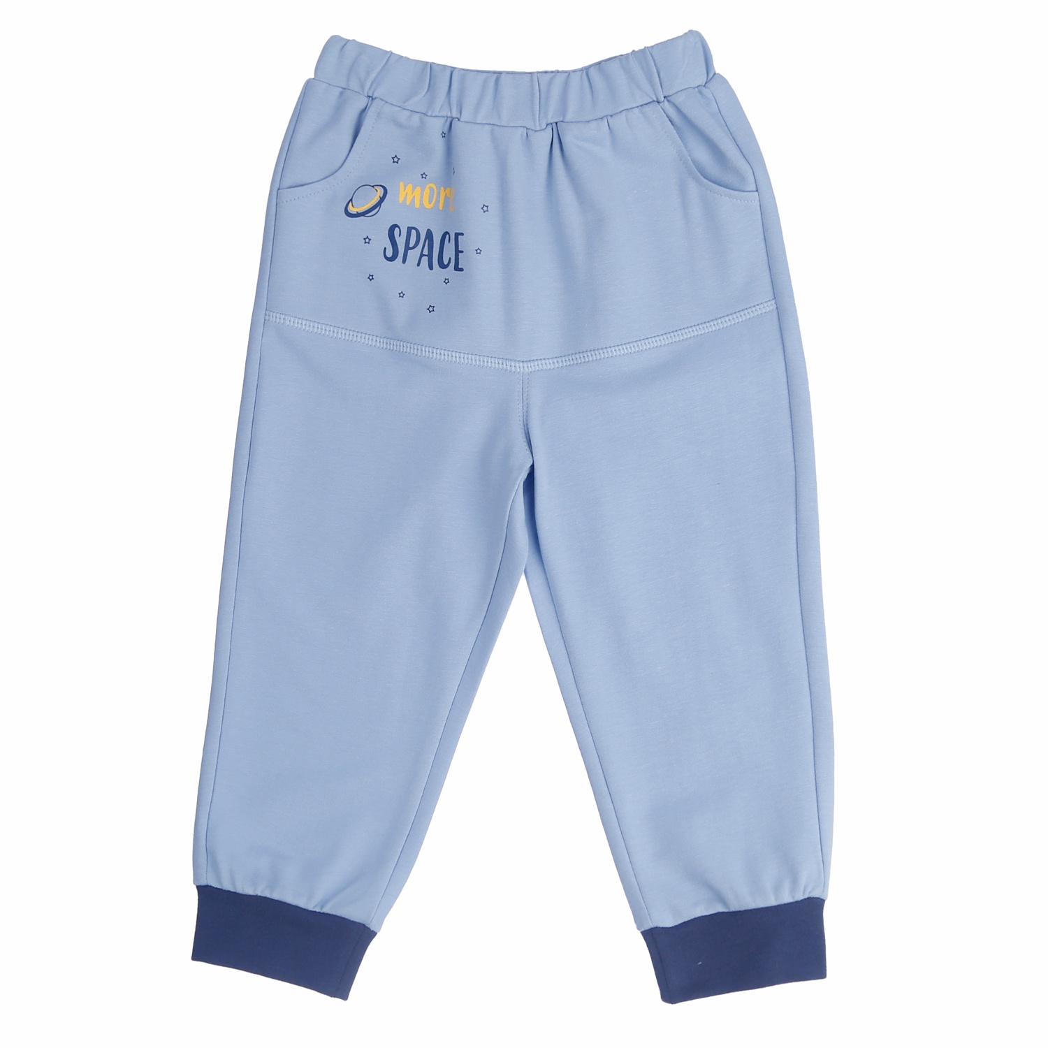 Bộ nỉ da cá bé trai Kids Plaza in hình tên lửa HN21T (Xanh) hình 5