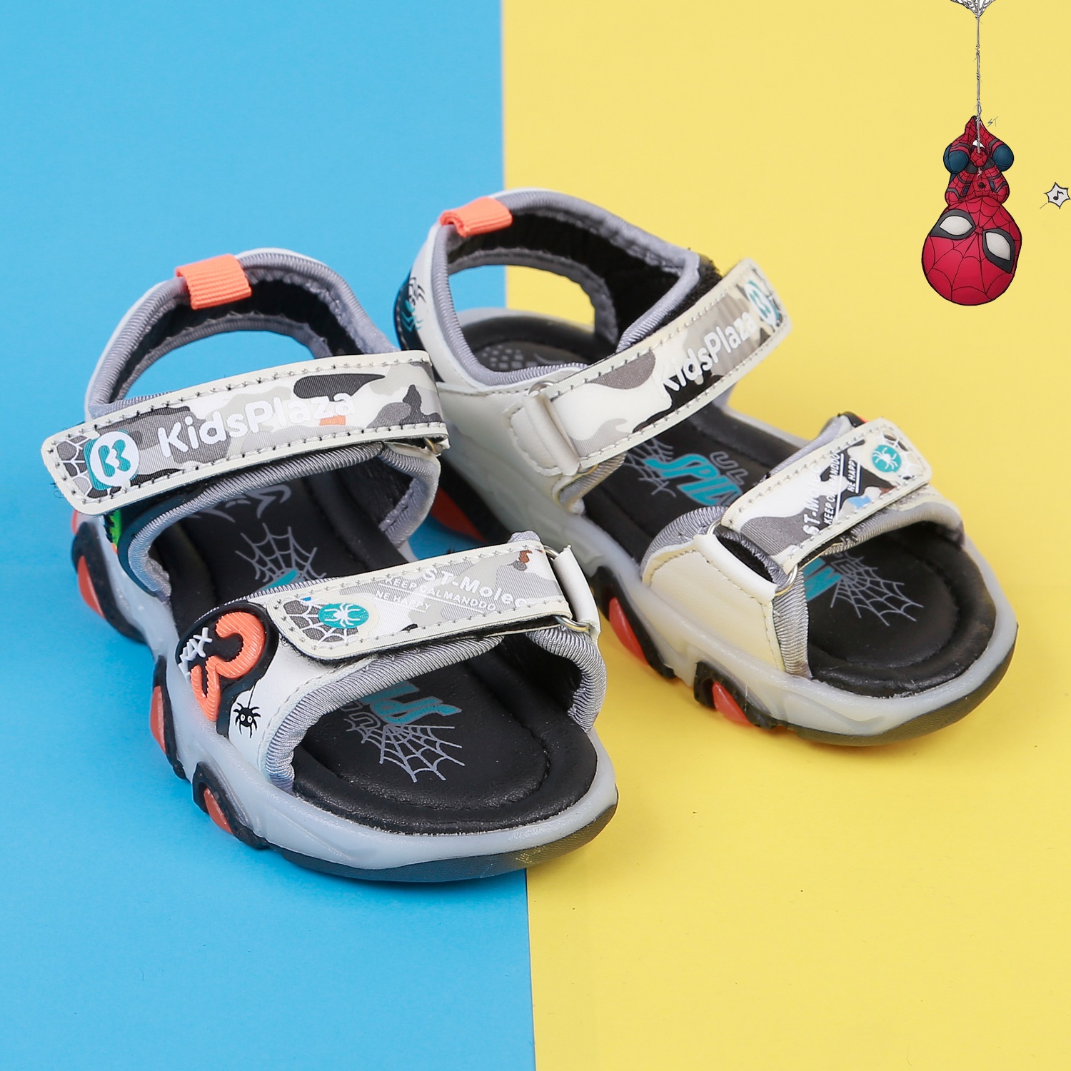 Dép sandal bé trai có đèn KidsPlaza 22K-FS2 Spiderman hình 2