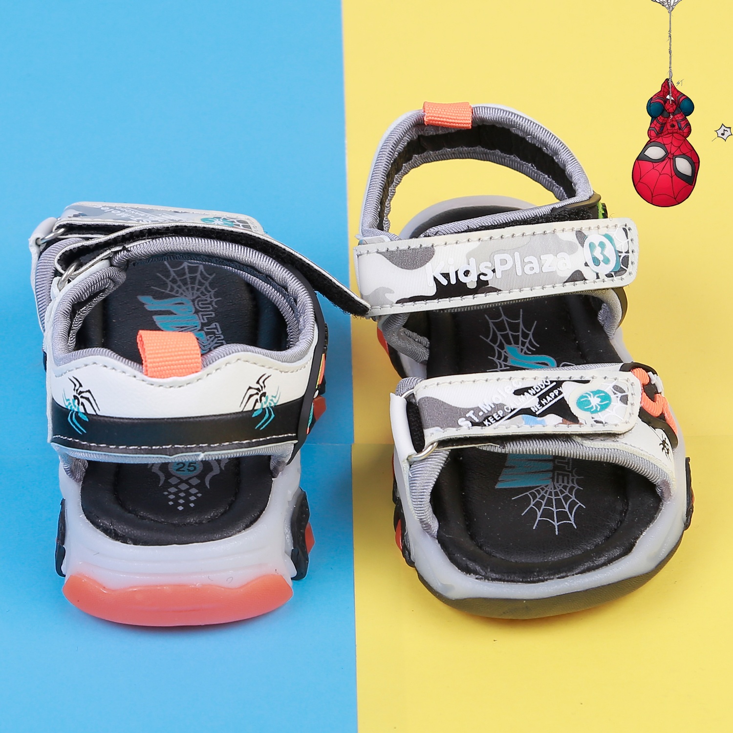 Dép sandal bé trai có đèn KidsPlaza 22K-FS2 Spiderman hình 3