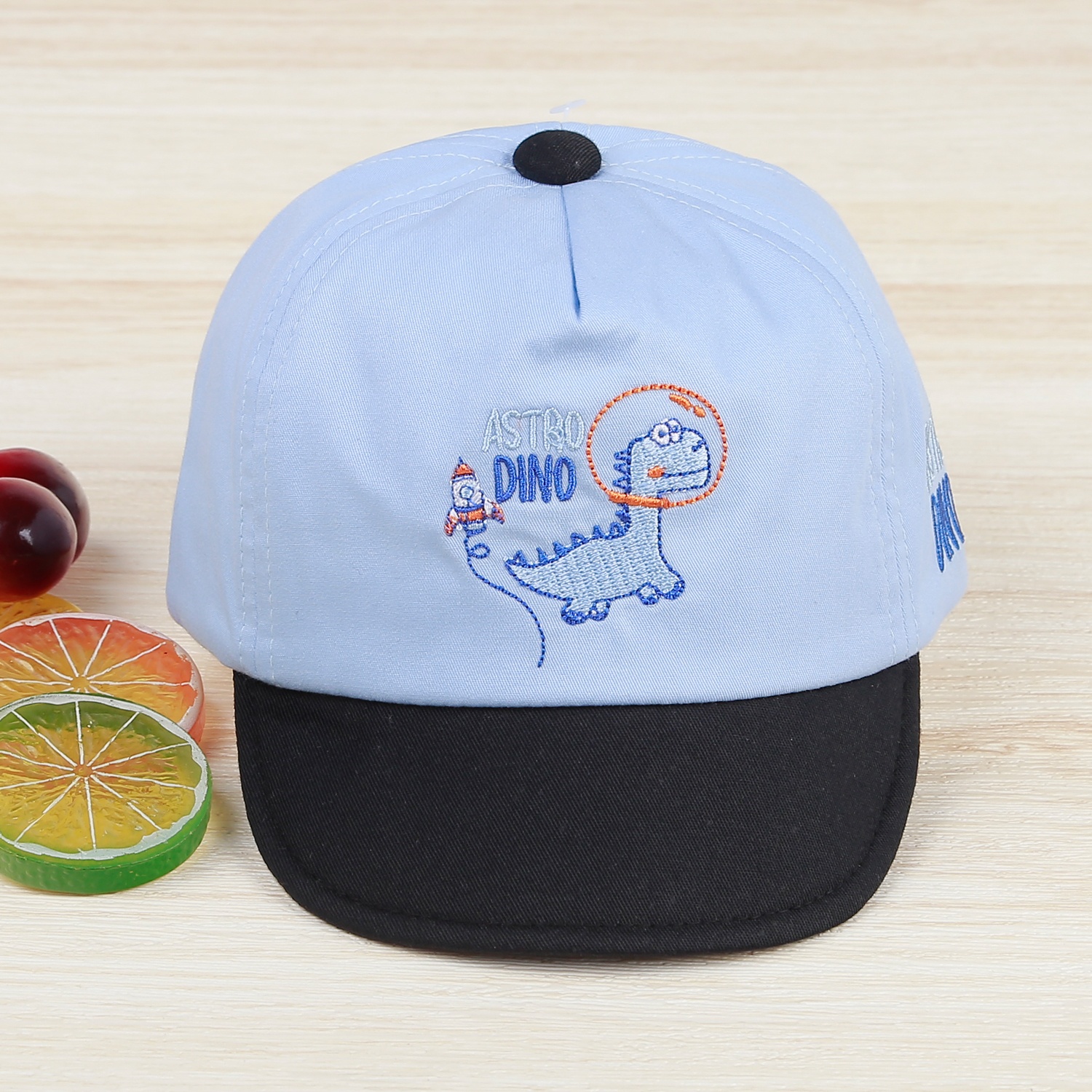 Mũ lưỡi trai KidsPlaza thêu khủng long DN22H (Xanh) hình 1