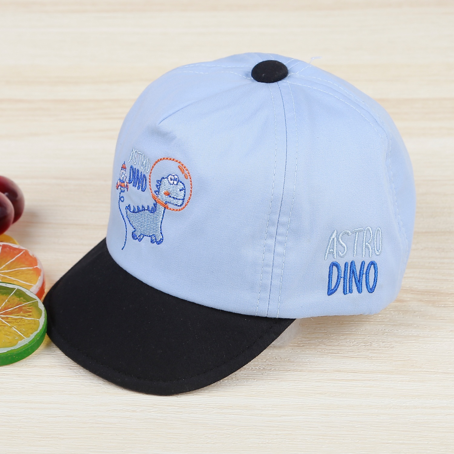 Mũ lưỡi trai KidsPlaza thêu khủng long DN22H (Xanh) hình 2