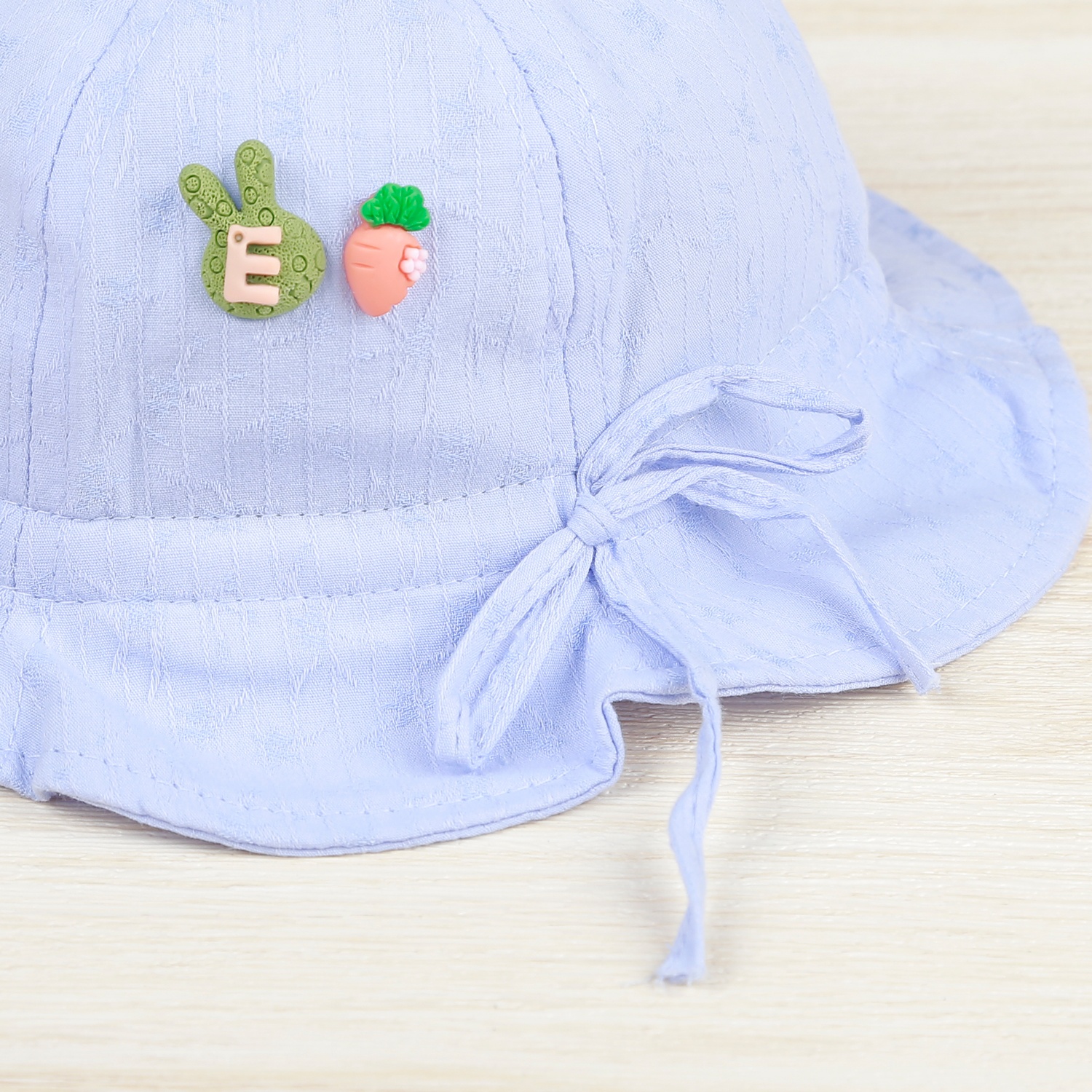 Mũ vành thắt nơ đính hoa KidsPlaza 22K-H11 (Xanh) hình 2