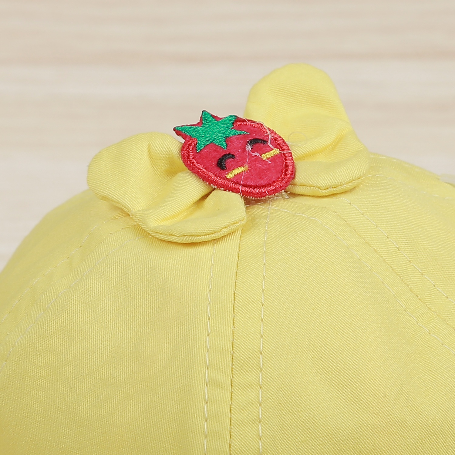 Mũ vành tròn bé gái KidsPlaza phủ voan gắn nơ DN22H (Vàng) hình 2