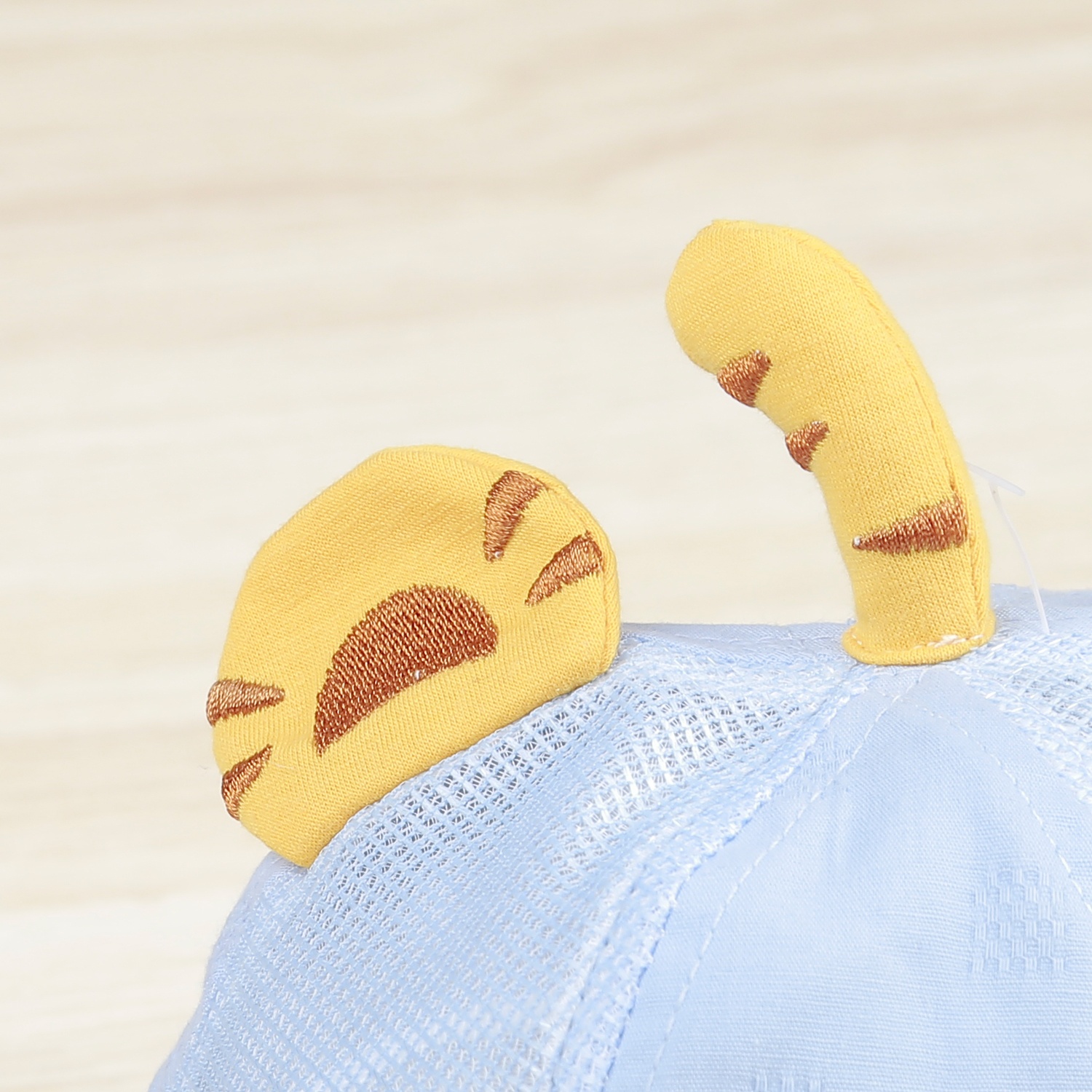 Mũ vành cho bé thêu hổ AC22 (Xanh)  hình 2