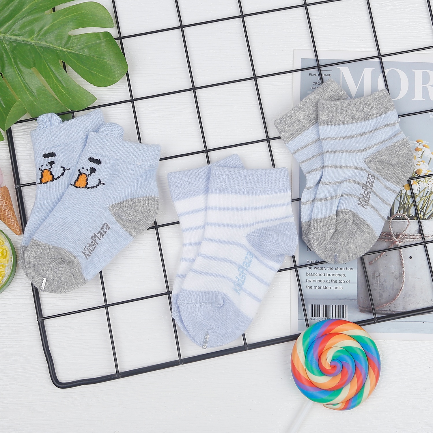 Set 3 tất bé trai in hình KidsPlaza K18 DK22 hình 1