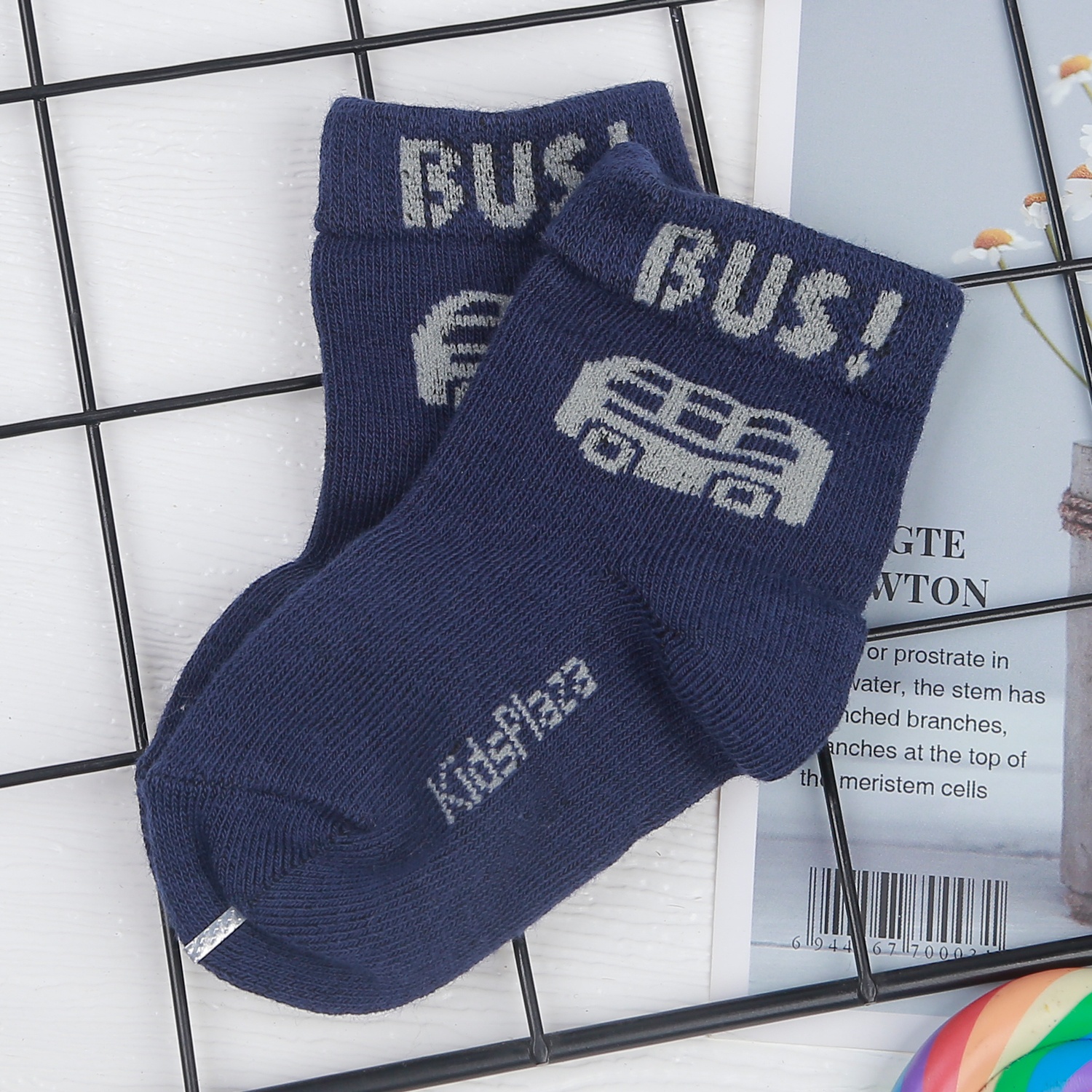 Set 3 tất bé trai kẻ in KidsPlaza K11 DK22 hình 4