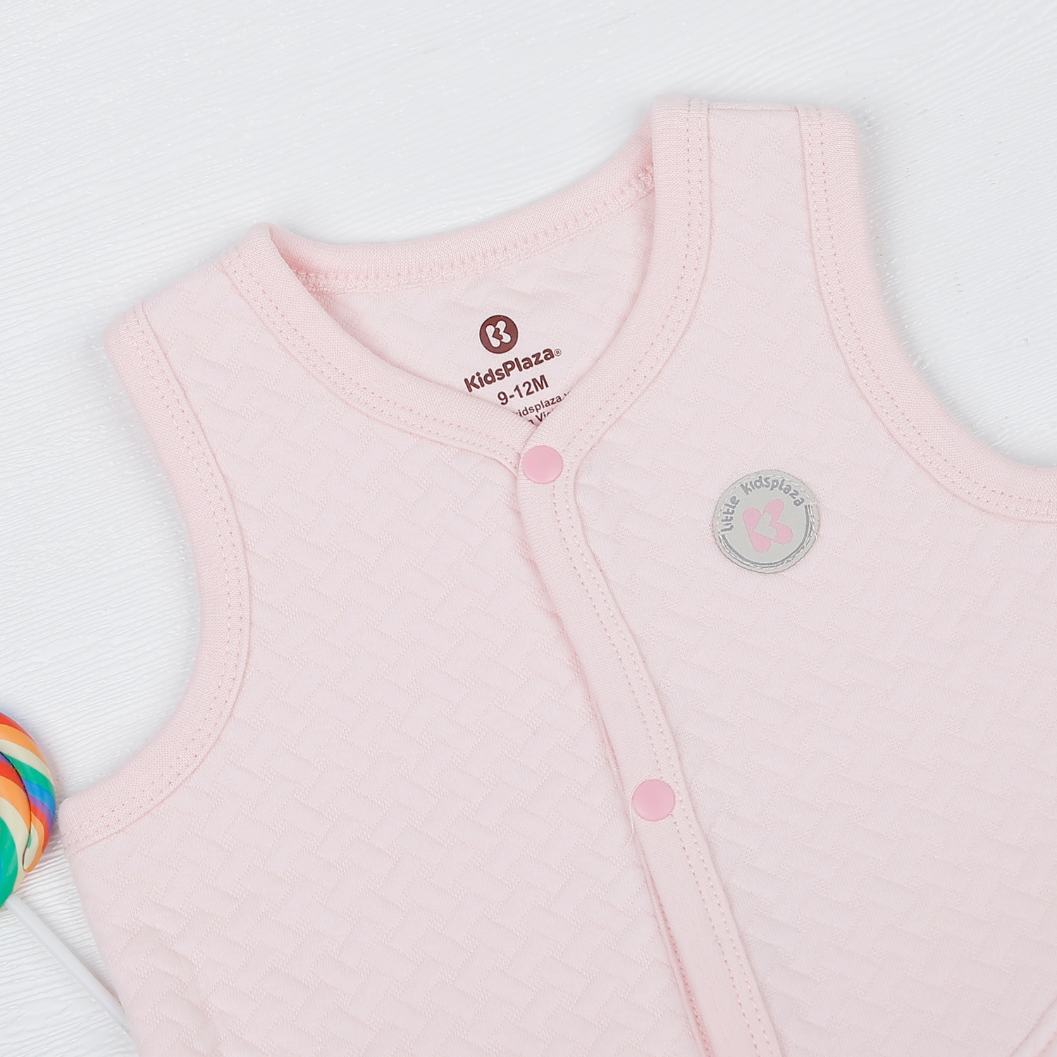 Áo gile bông bé gái KidsPlaza M22D (Hồng) hình 2