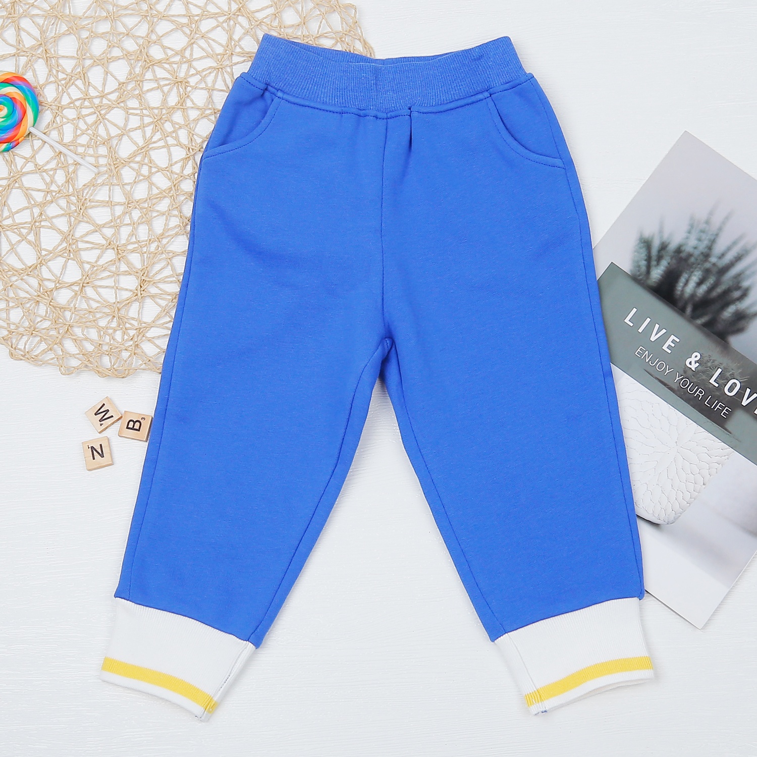 Bộ quần áo bé trai KidsPlaza in phối ván trượt xanh HN22D hình 3