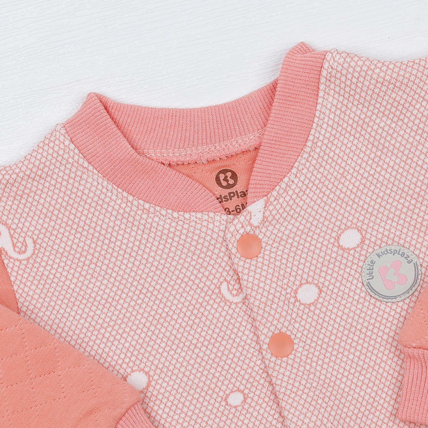 Body bé gái KidsPlaza cài giữa họa tiết voi bông HN22D (Hồng) hình 2