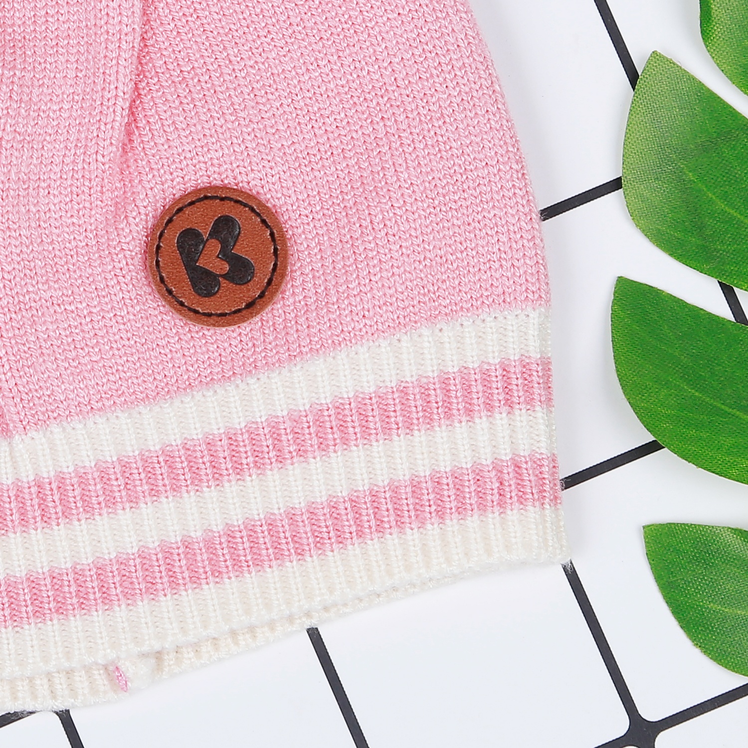 Mũ len bé gái KidsPlaza ND22D (hồng cam) hình 3