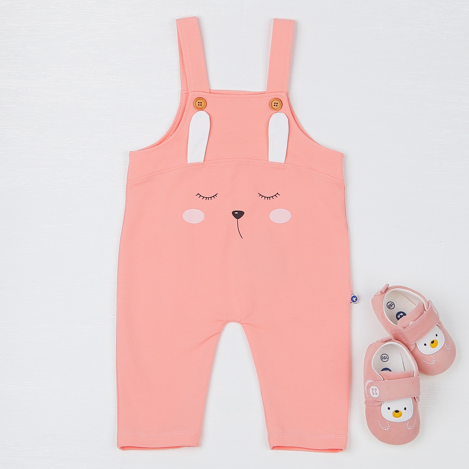 Set yếm bé gái KidsPlaza in thỏ HN22T (Hồng cam) hình 5