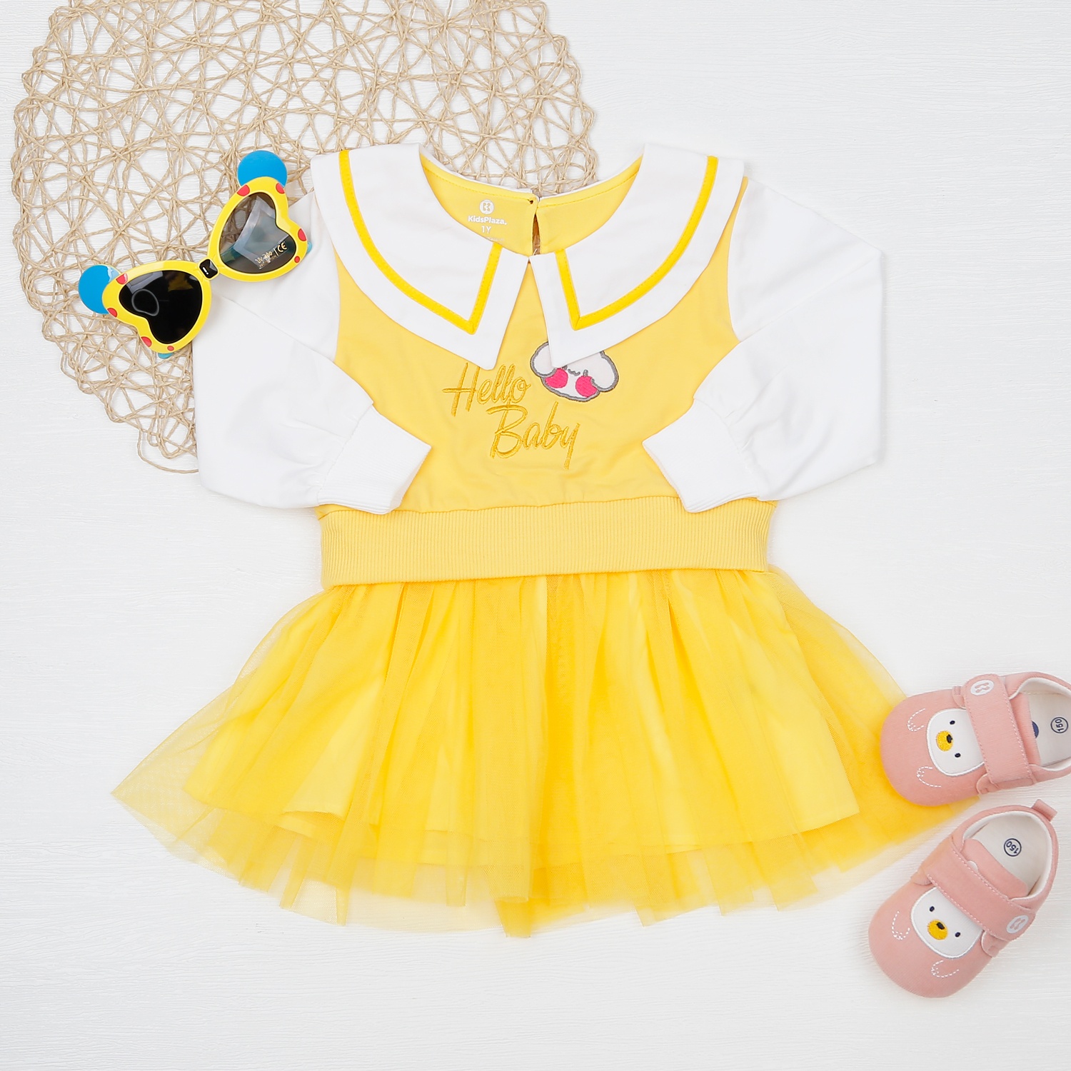 Váy bé gái tutu KidsPlaza in baby AT22T (Vàng) hình 1
