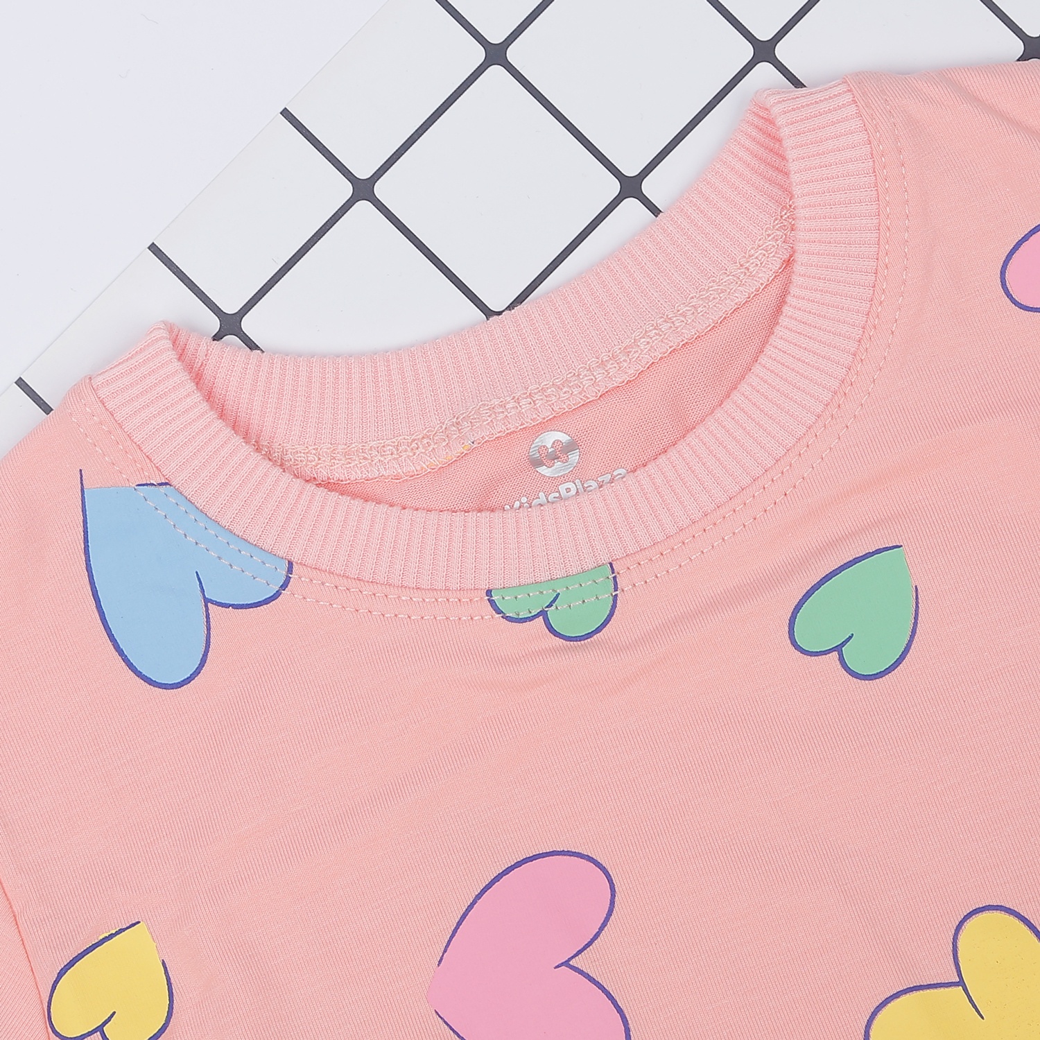 Váy bé gái tutu KidsPlaza in trái tim AT22T (Hồng Đậm) hình 2