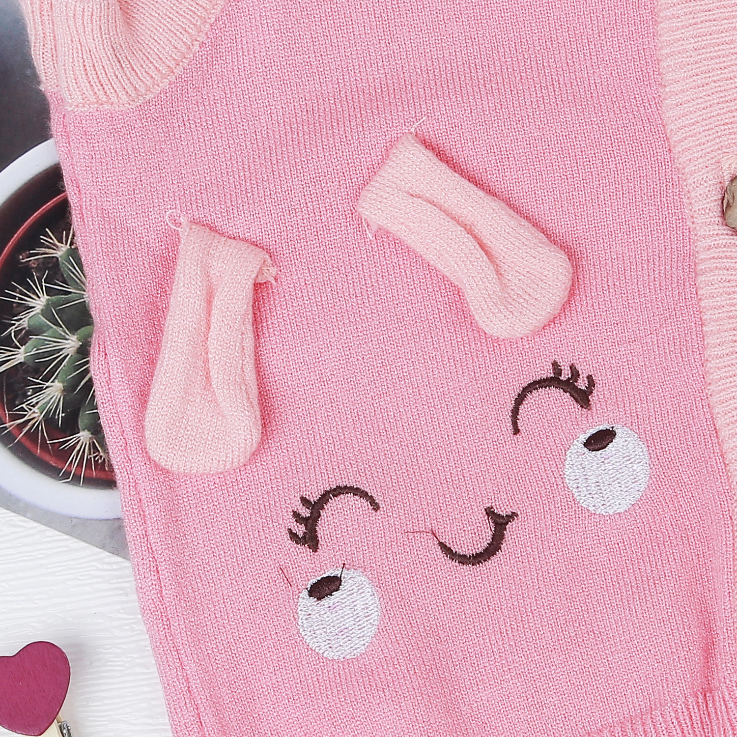 Áo gile len hồng bé gái KidsPlaza ND22D hình 4