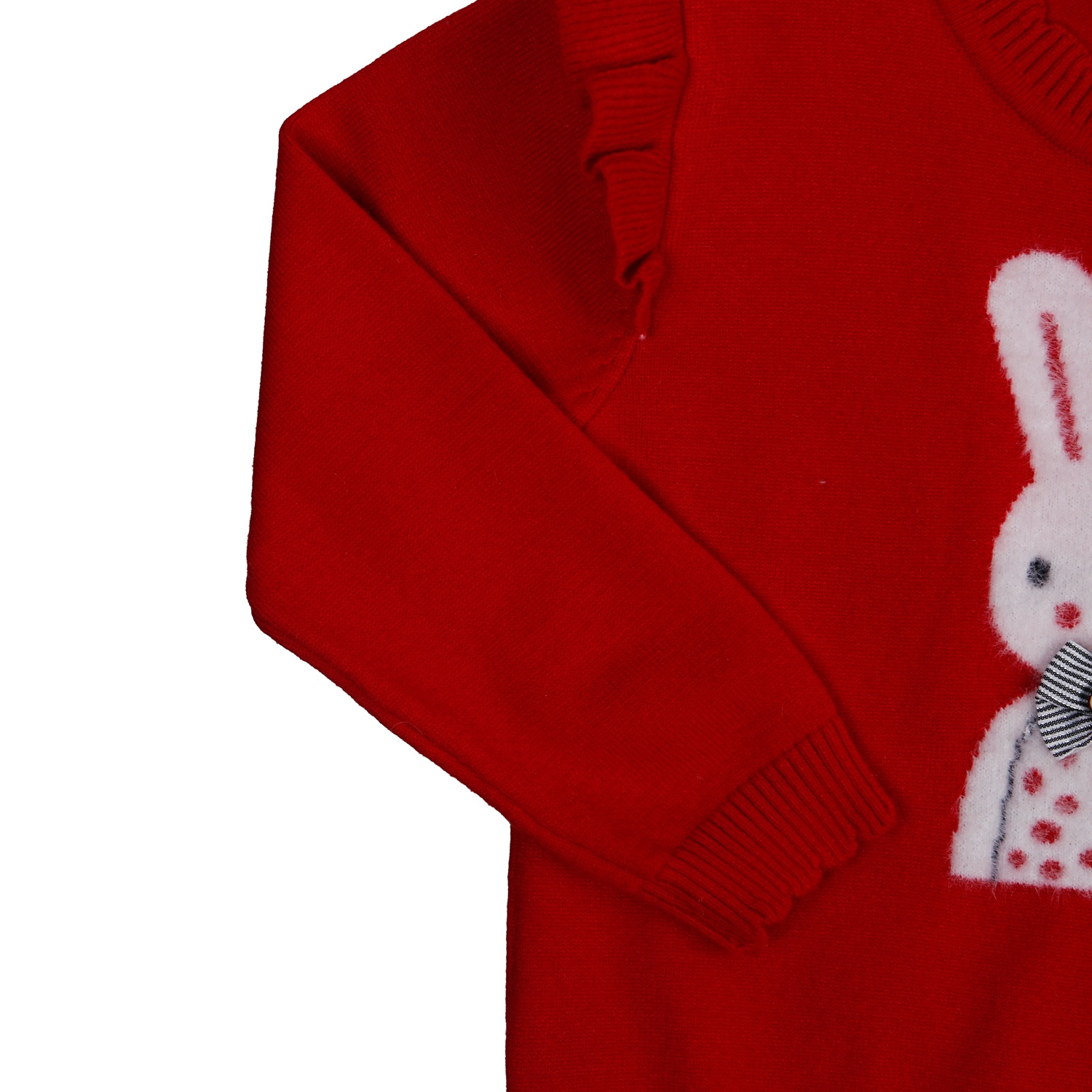 Áo len bé gái thỏ nơ đỏ KidsPlaza HN21D hình 4