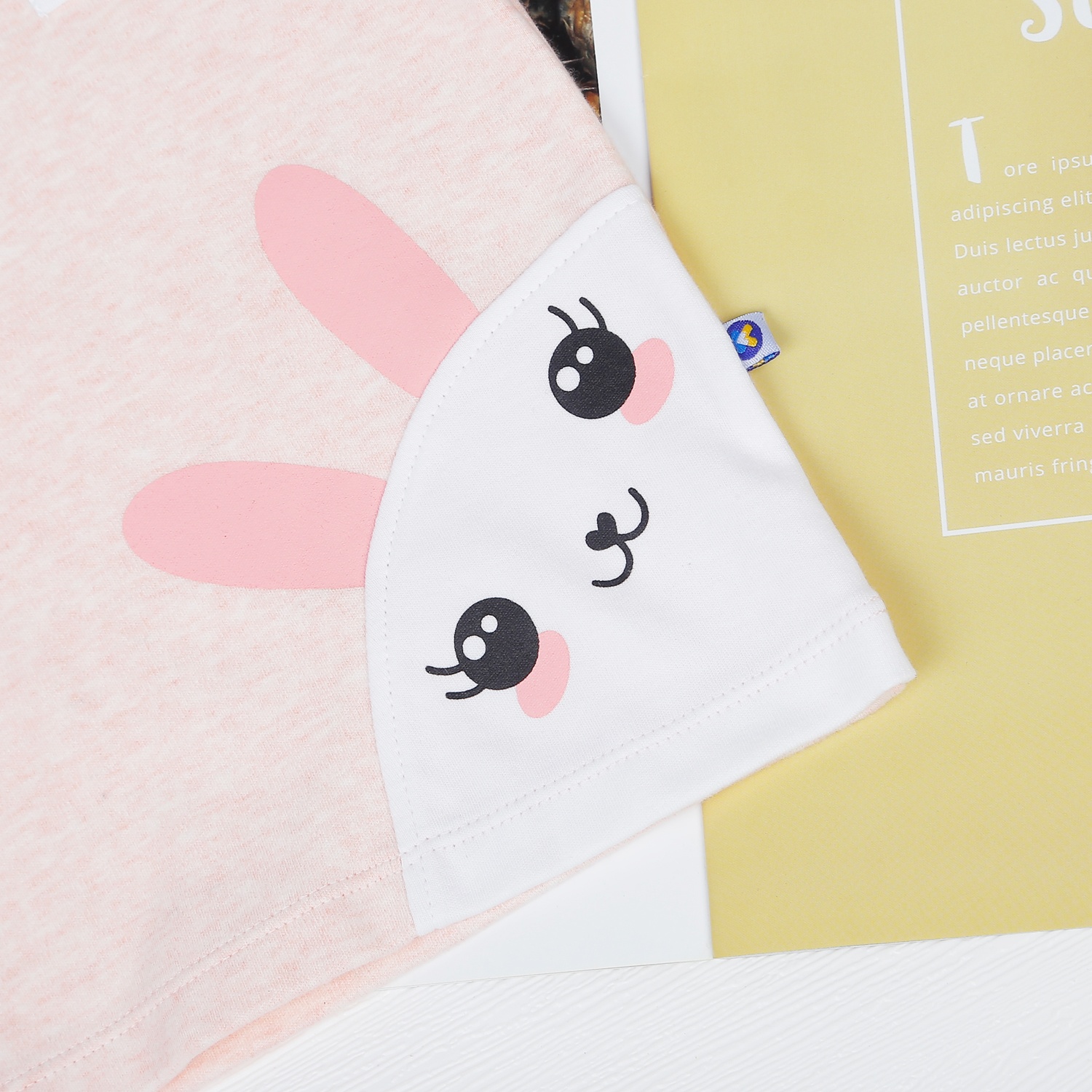 Áo nhung cổ 3 phân KidsPlaza in thú HN22D (Hồng cam) hình 4