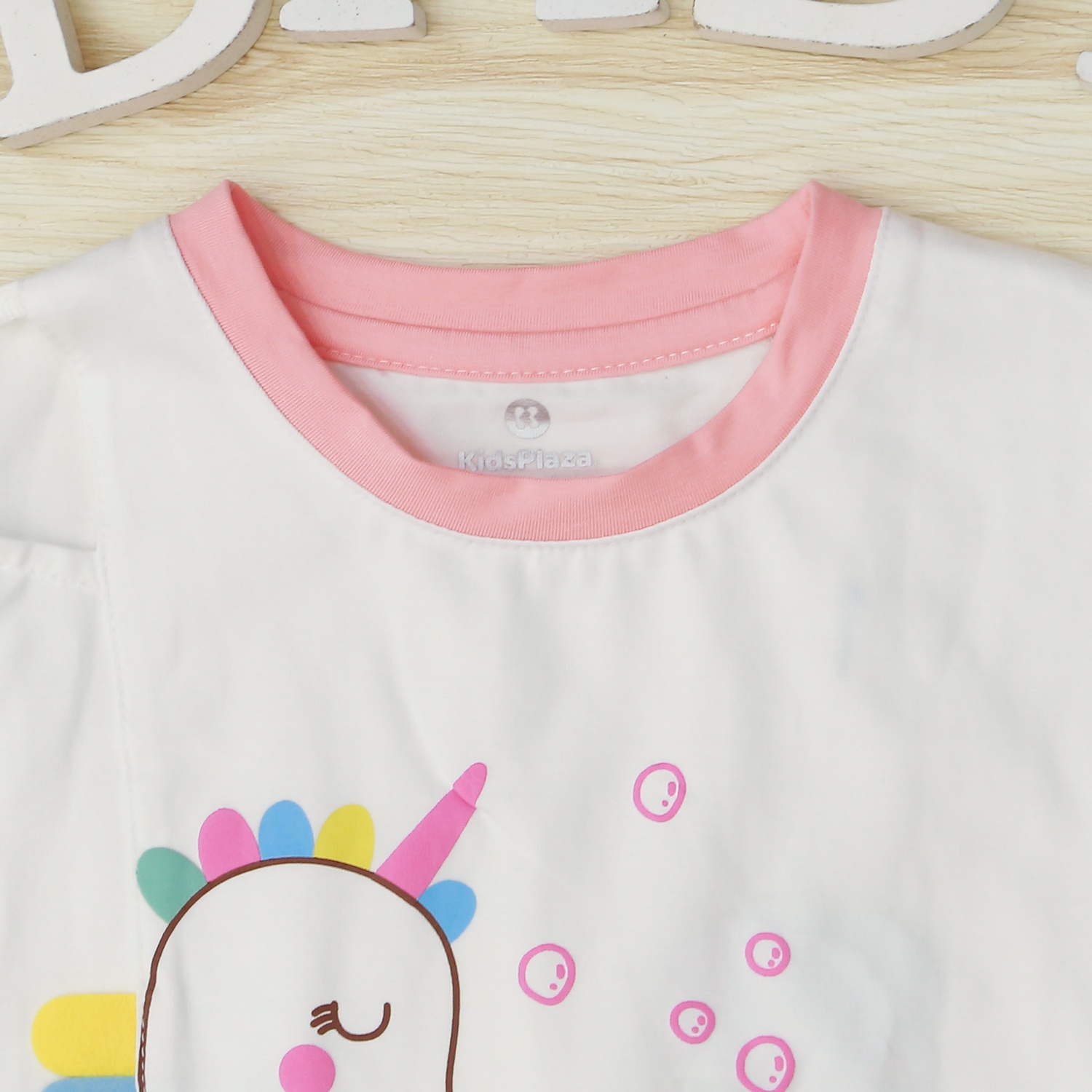 Bộ cộc bé gái in cá ngựa KidsPlaza TT22H Hồng hình 6