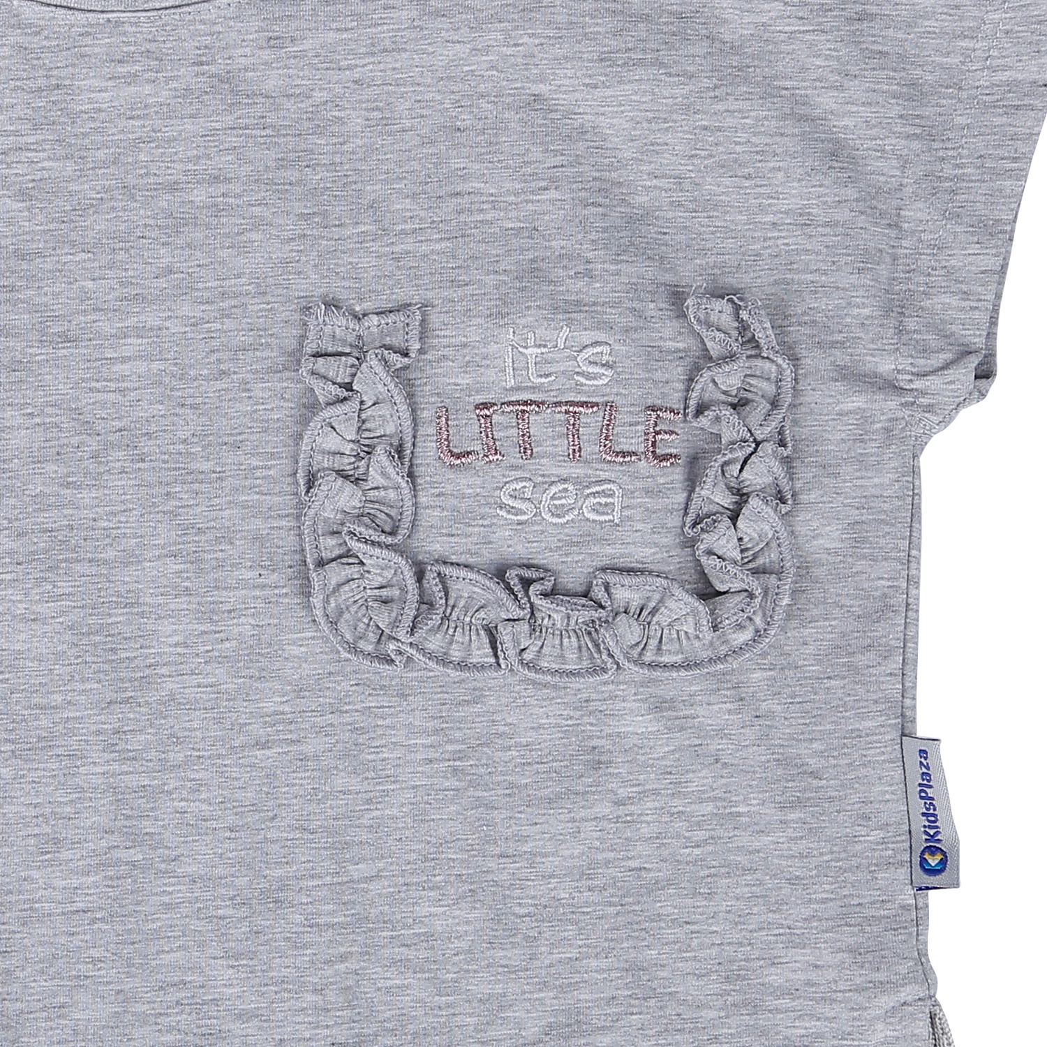 Bộ cộc bé gái thêu little túi KidsPlazaTT22H Ghi  hình 4