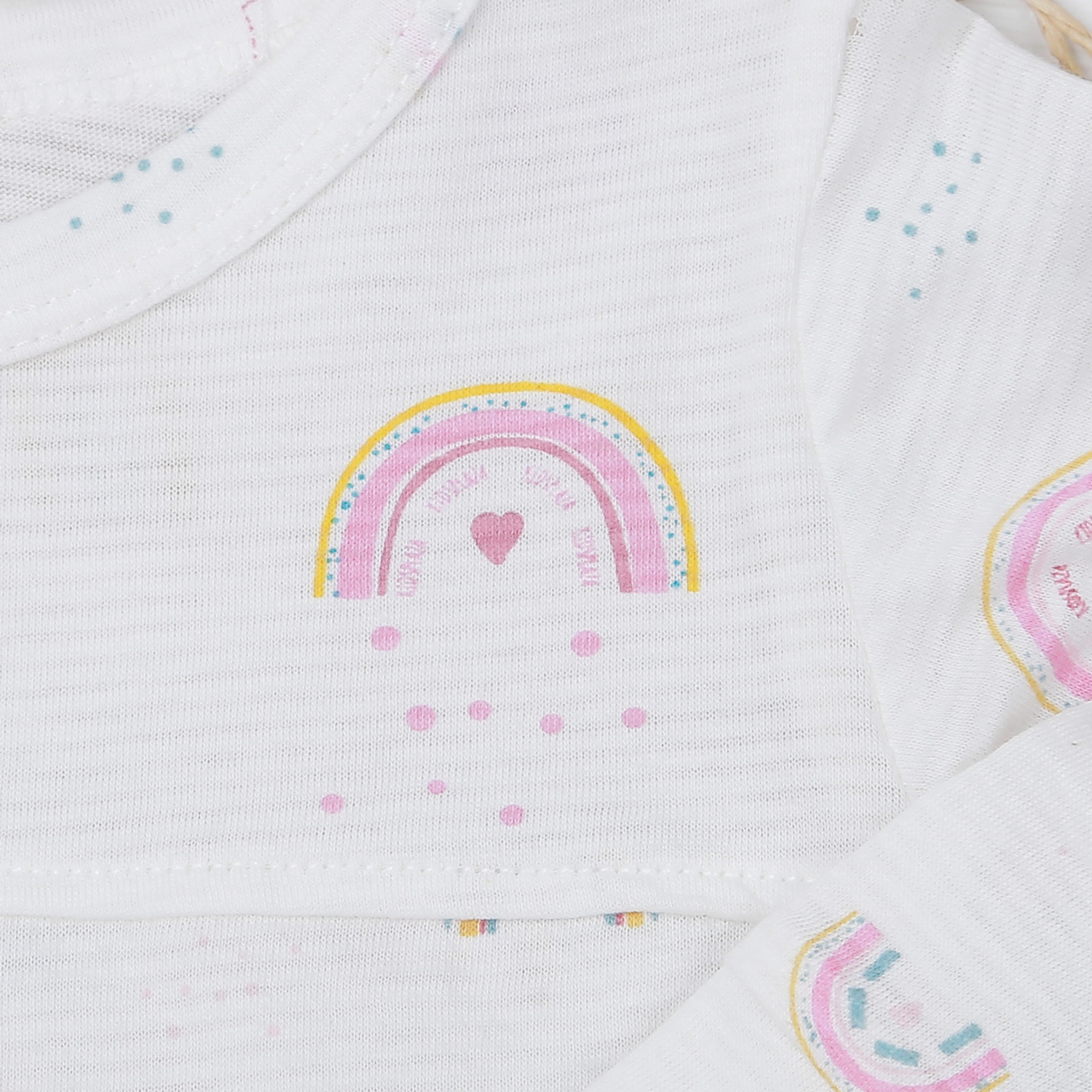 Bộ quần áo dài tay bé gái kẻ phối cầu vồng KidsPlaza MT21 hình 5