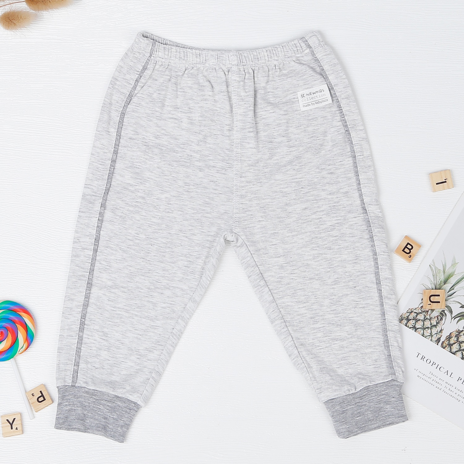 Bộ dài tay Otis cổ tròn KidsPlaza ND22T (Ghi) hình 3